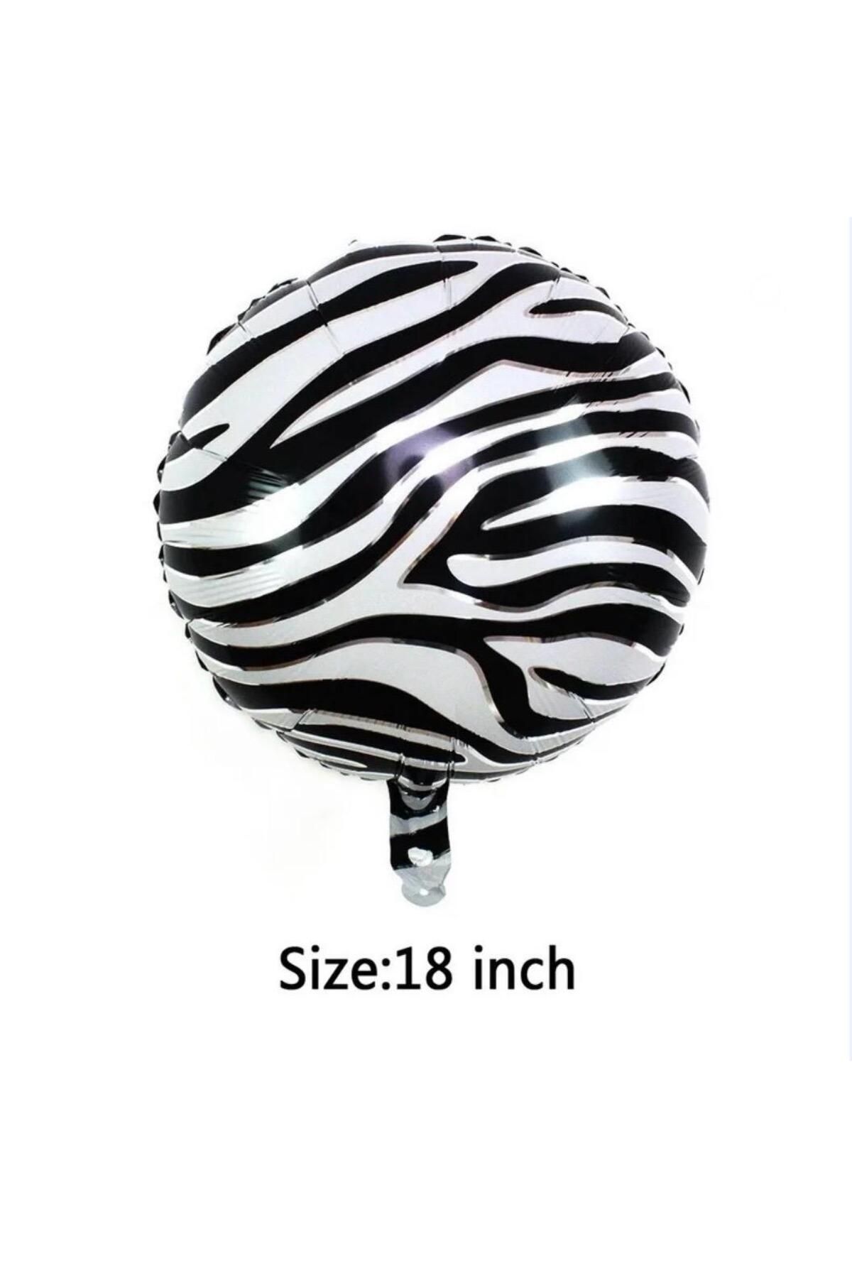 ikm balon Zebra Çizgili 18” Folyo Balon