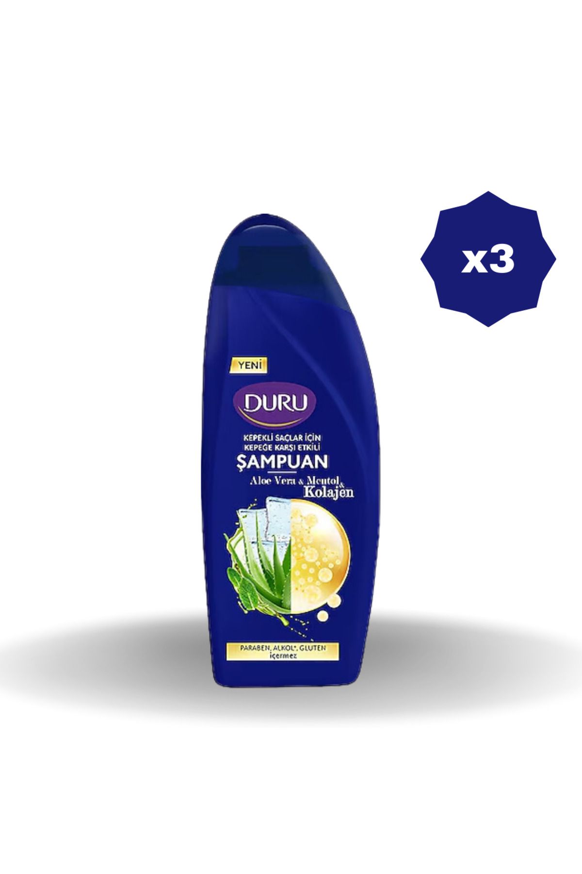 Duru ALOEVERA&MENTOL ŞAMPUAN 500 ML - (3 ADET)