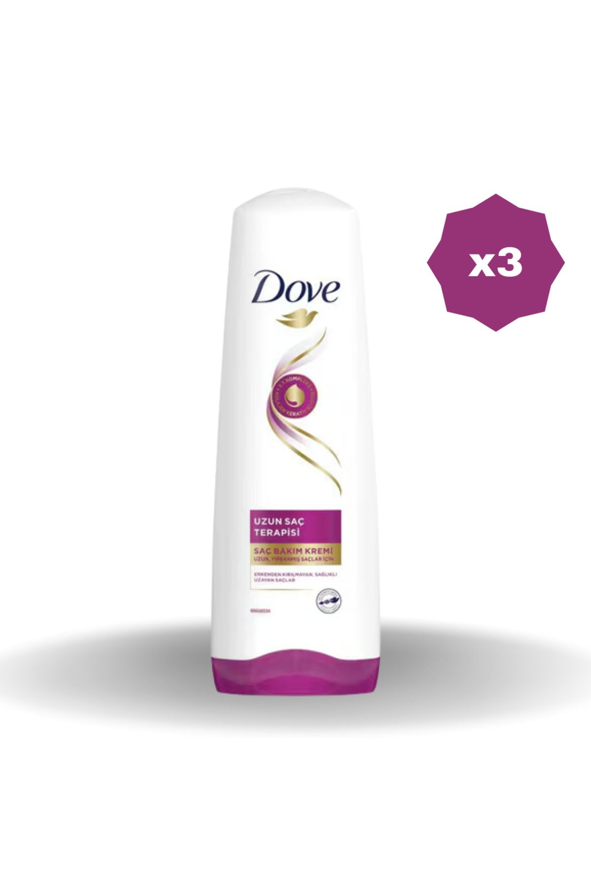 Dove UZUN SAÇ TERAPİSİ SAÇ KREMİ 350 ML - (3 ADET)