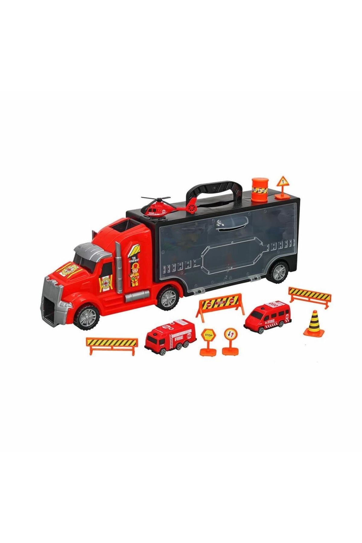 DEPOT Heroes Toys Çantalı İtfaiye Taşıyıcı Tır Seti