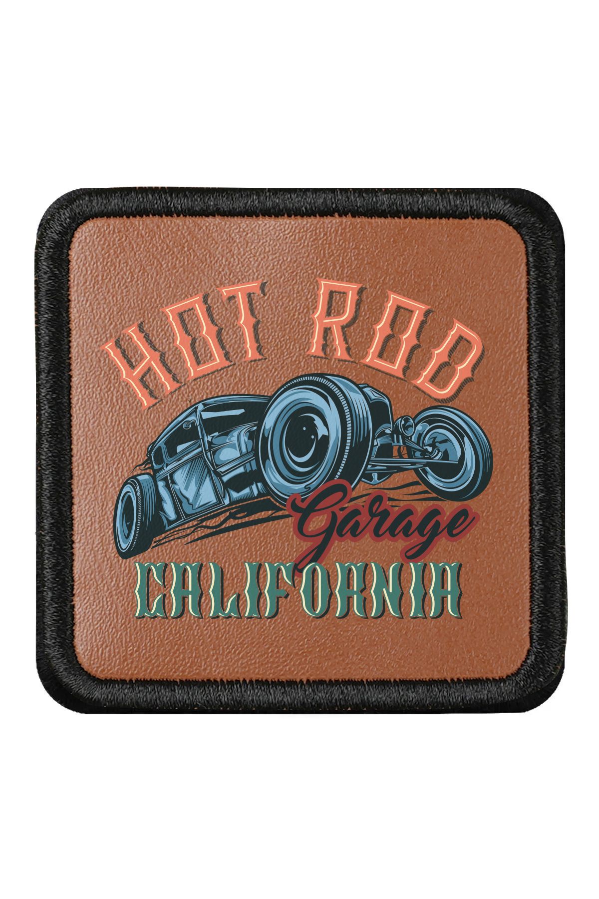 CraftID Hot Rod California Tasarımlı Değiştirilebilir Kahverengi Patch