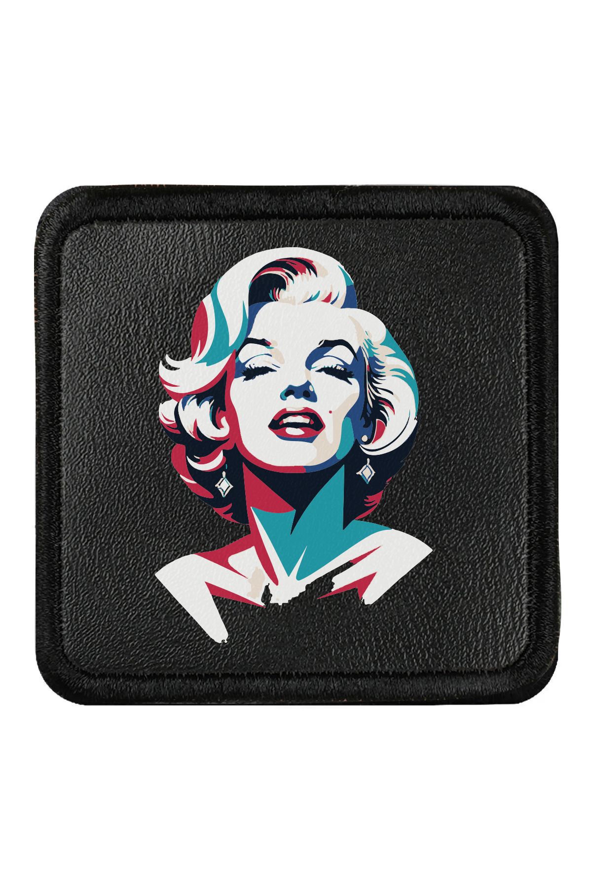 CraftID Marilyn Monroe Tasarımlı Değiştirilebilir Siyah Patch