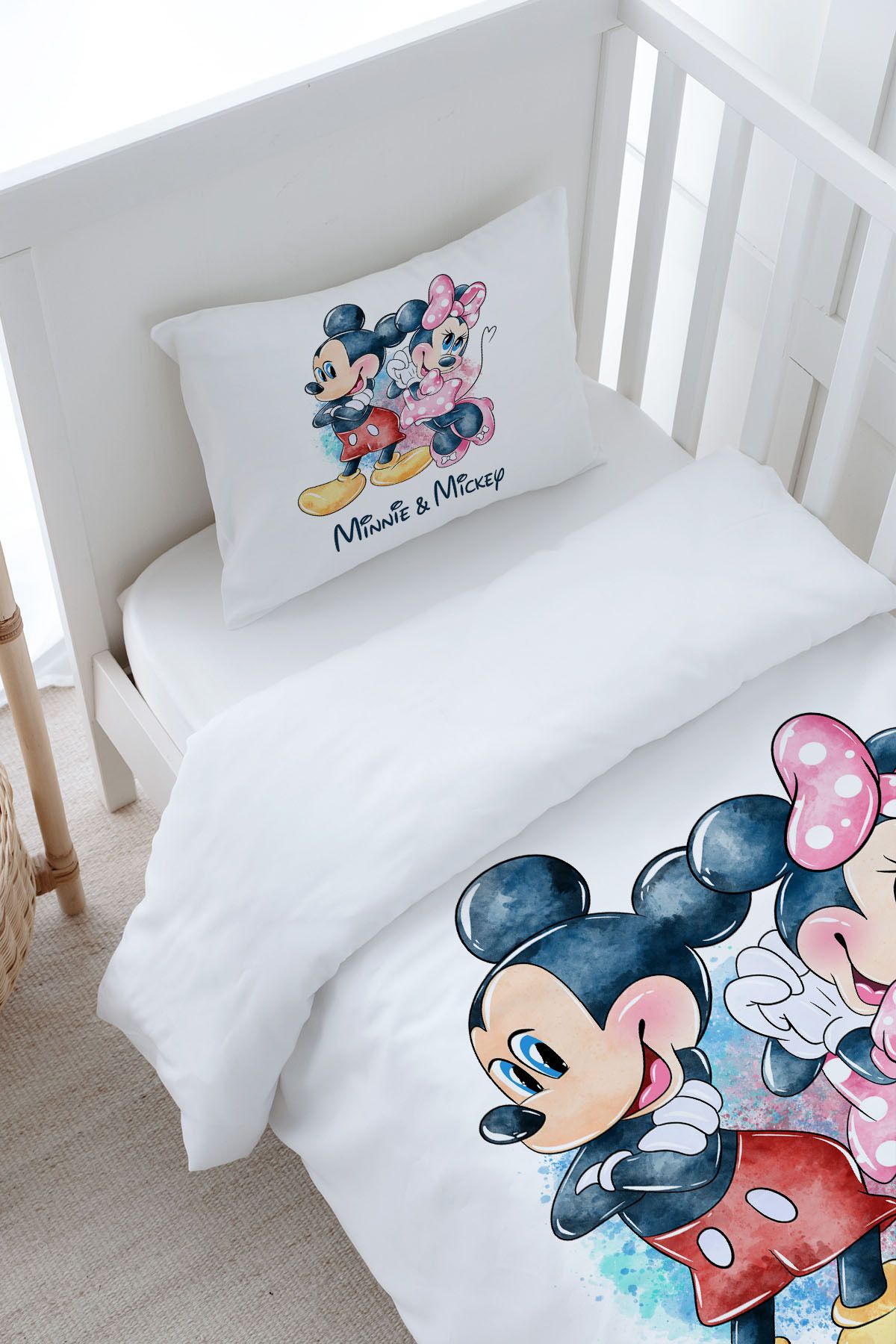 Tuğba Kuğu-100X150 Cartoon Series Baby Size Bedding Set - Sweet Little Mouse and His Companion 3