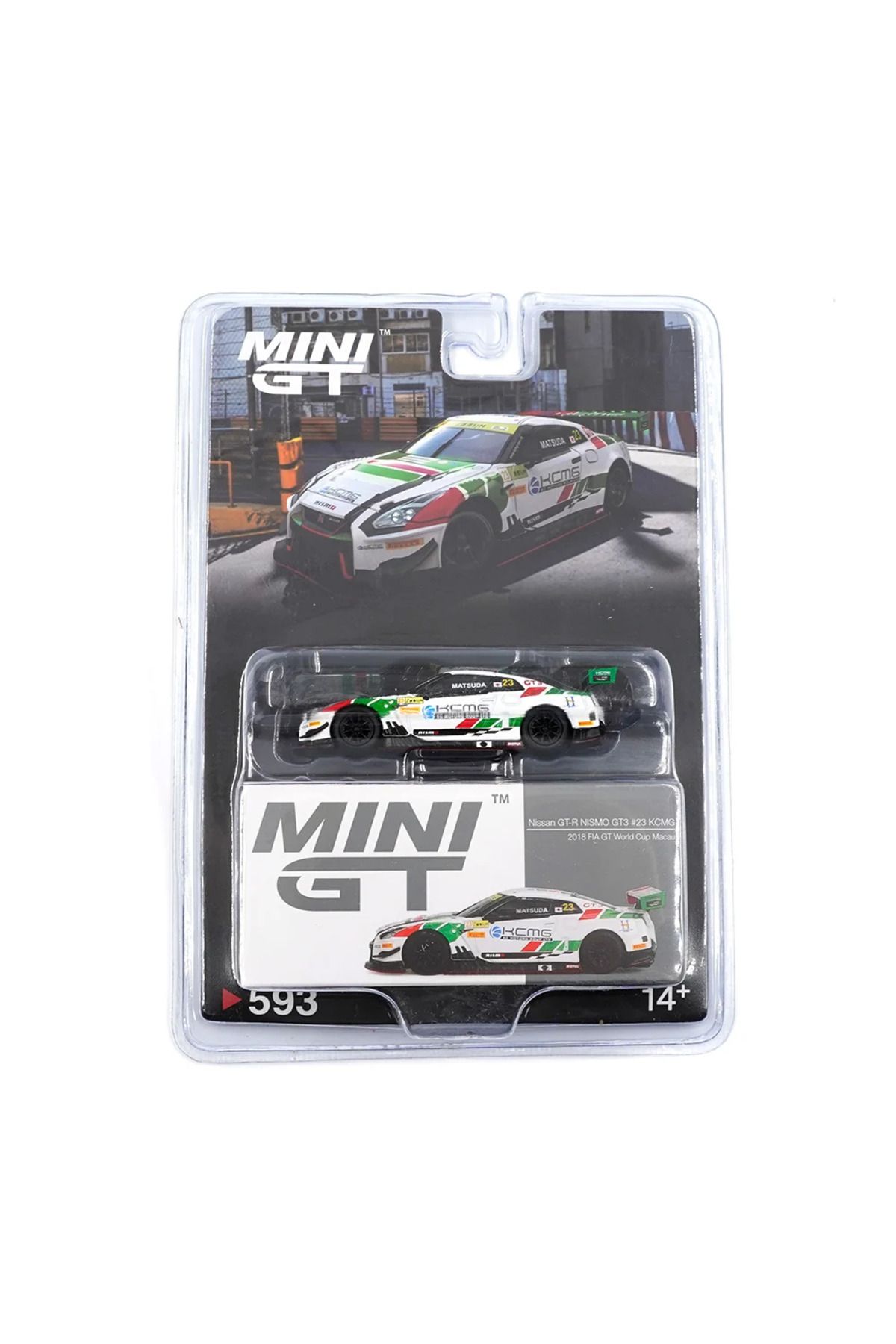 mini gt 1/64 Nissan GT-R NISMO GT3 KCMG 2018 FIA GT World Cup Macau - Blister Paket