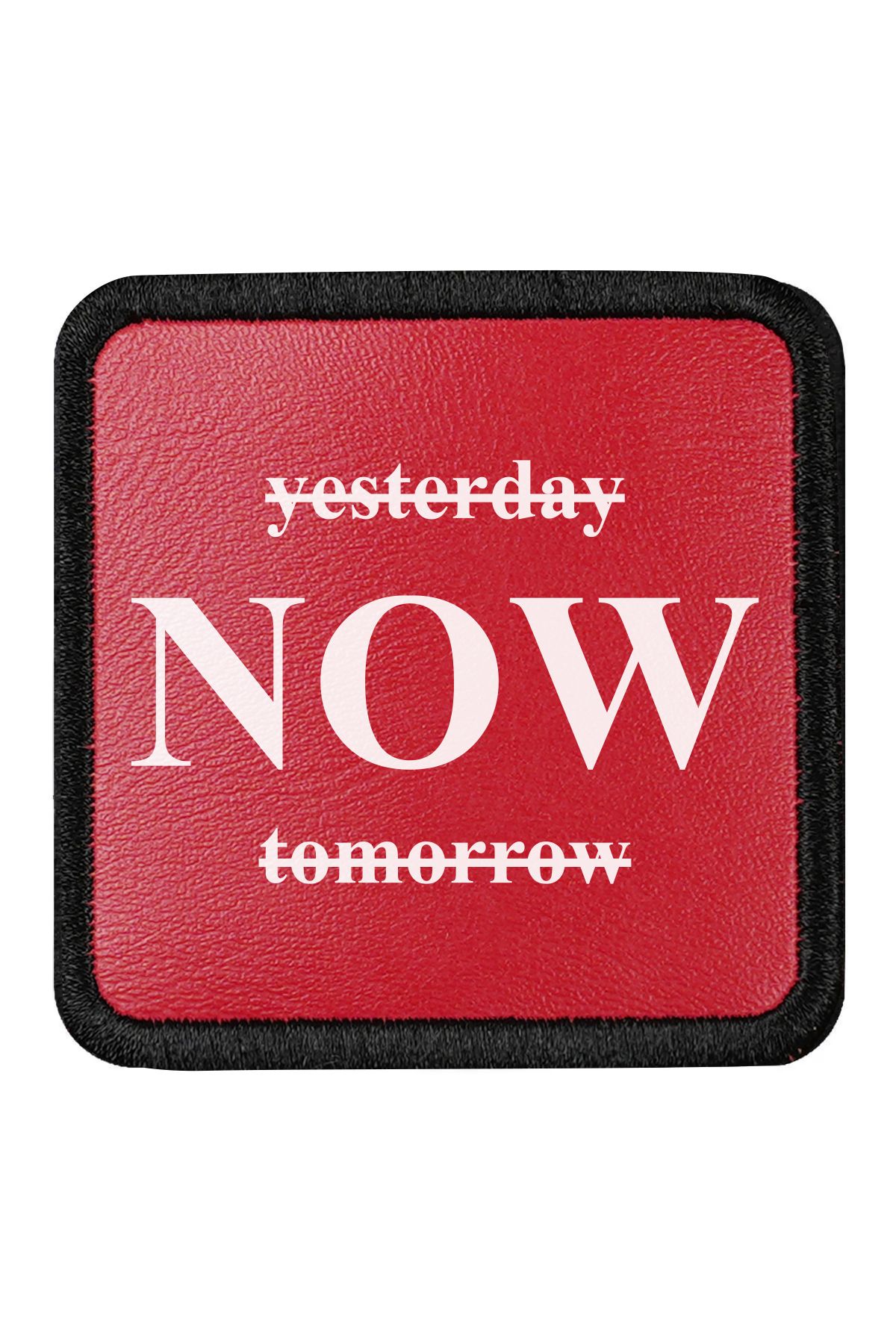 CraftID Yesterday Now Tomorrow Tasarımlı Değiştirilebilir Kırmızı Patch