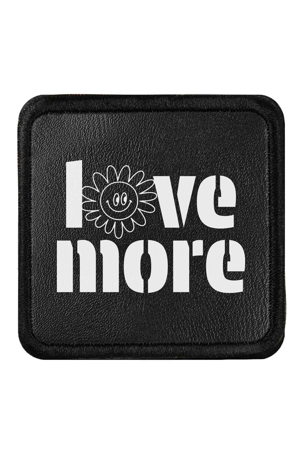 CraftID Love More Tasarımlı Değiştirilebilir Siyah Patch