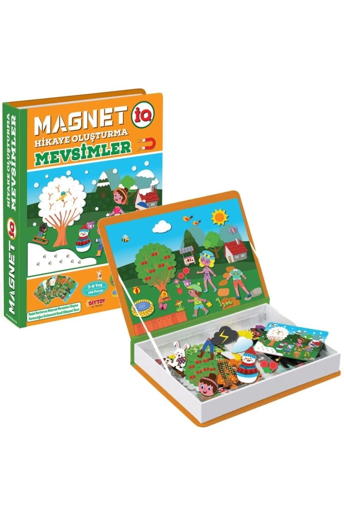 Basic Fun Çocuk 1505 DıyToy, Magnet Hikaye Oluşturma - Mevsimler / +3 yaş