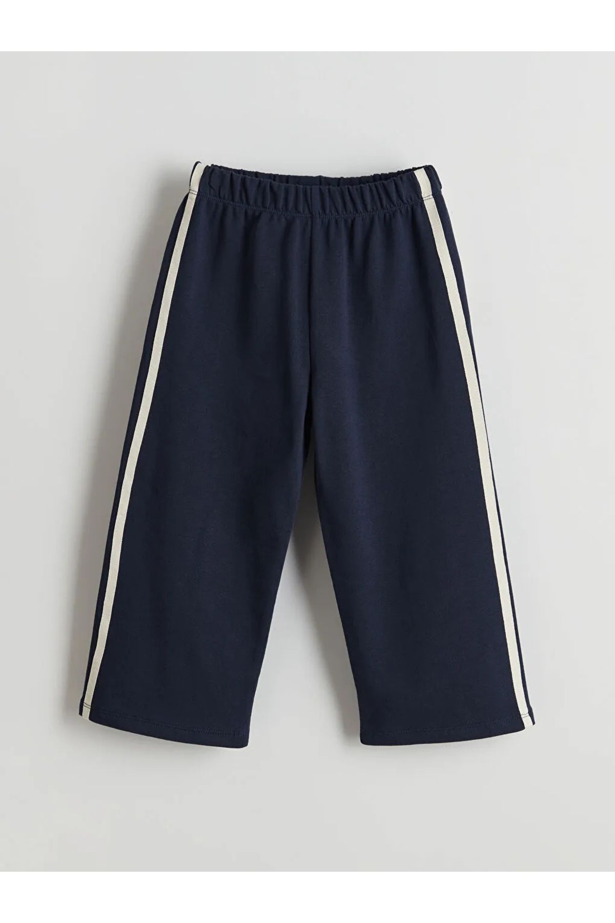 LC Waikiki-Lcw Kids Girl's Navy Blue Sweatpants - Elastic Waist t t 1
