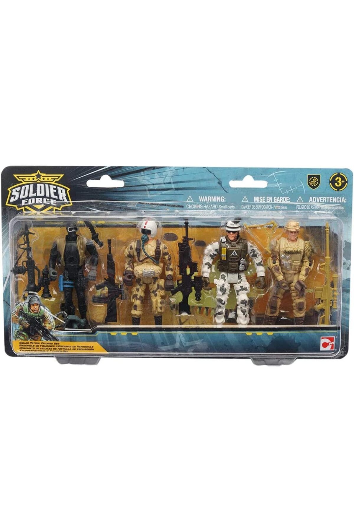 NcK Mei Asker Oyun Set Soldier Force Squad Patrol Figure 4Fgr./4Silah Krtl.