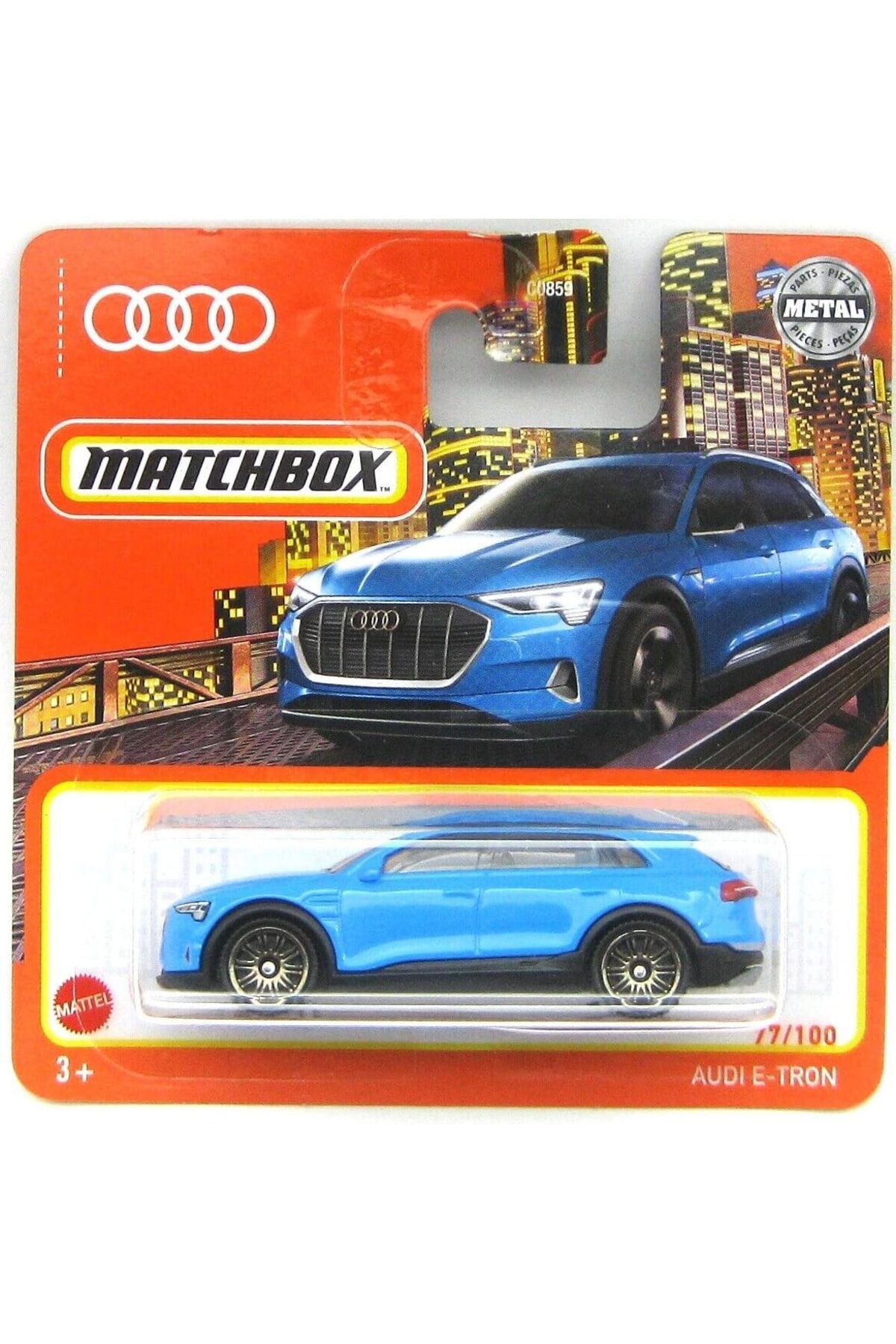 NcK Metal Kibrit Kutusu 2022 Audi E-Tron Mavi 77/100 (Kısa Kart) HFR43