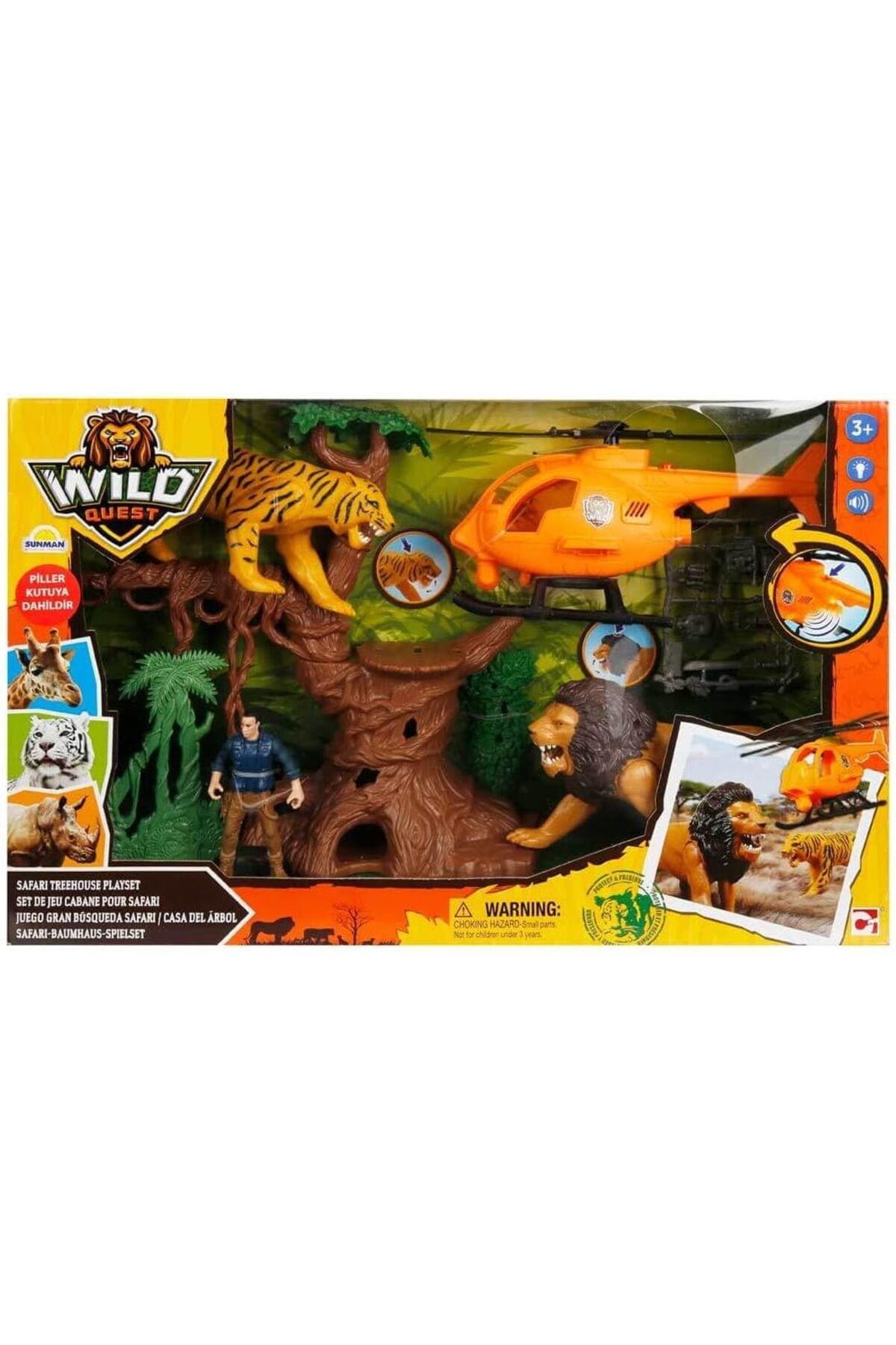 NcK Mei Wild Quest Sesli ve Işıklı Safari Oyun Seti