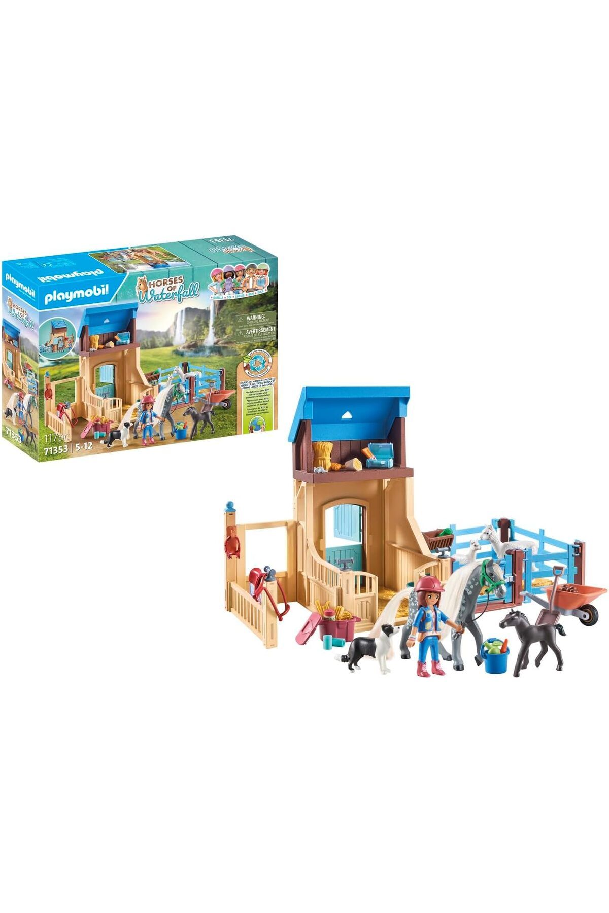 NcK - Horse Stall with Amelia and Whisper (71353)