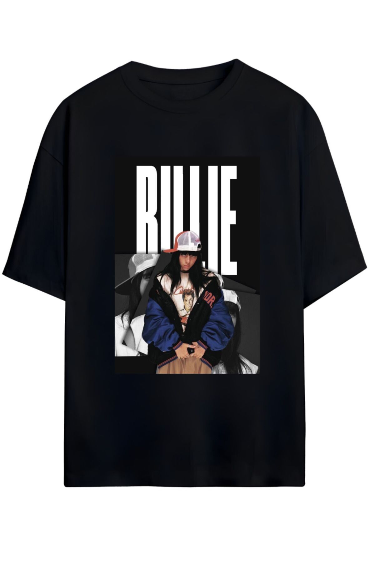 MAGORS BILLIE EILISH TASARIMLI UNISEX YENİ SEZON OVERSIZE PAMUKLU  T-SHIRT