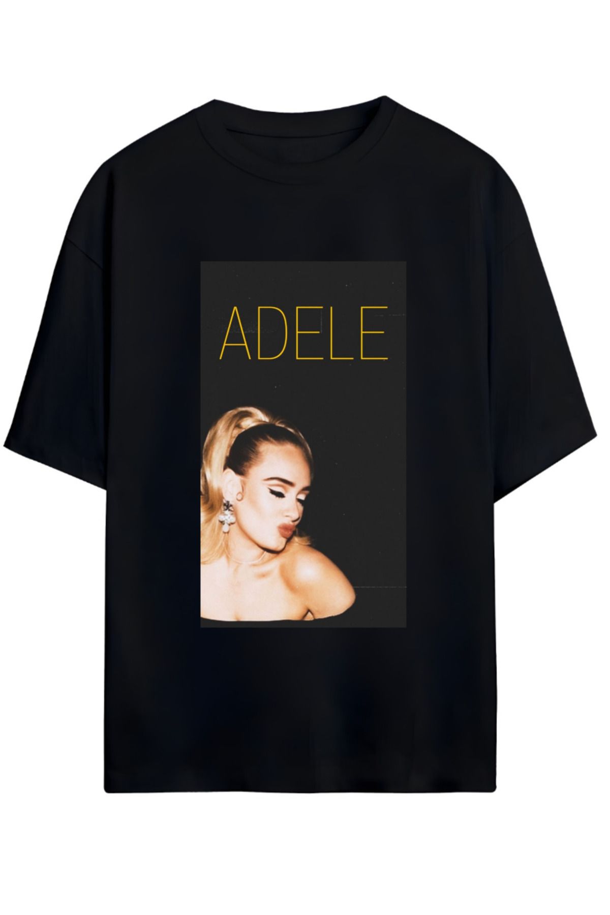 MAGORS ADELE TASARIMLI UNISEX YENİ SEZON OVERSIZE PAMUKLU  T-SHIRT