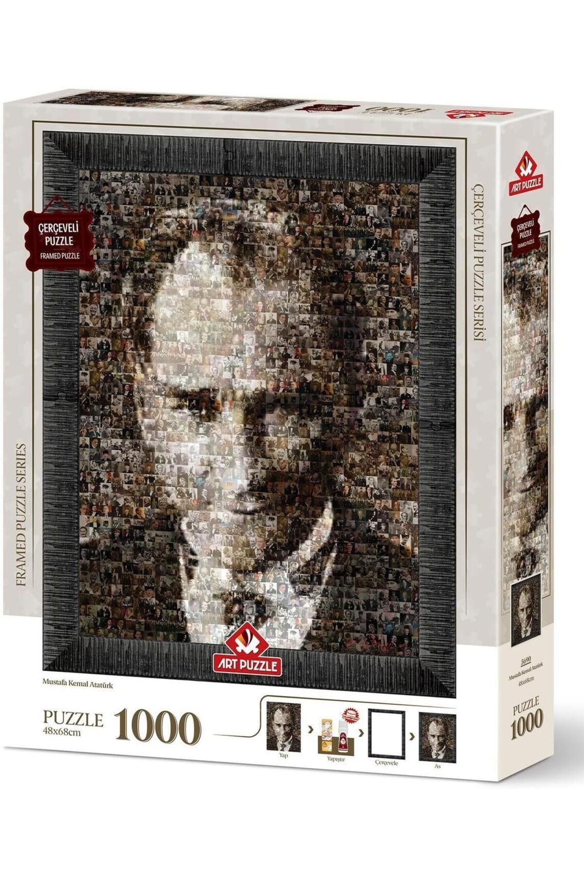 NcK Puzzle Mustafa Kemal Atatürk 1000 Parça Çerçeveli Puzzle