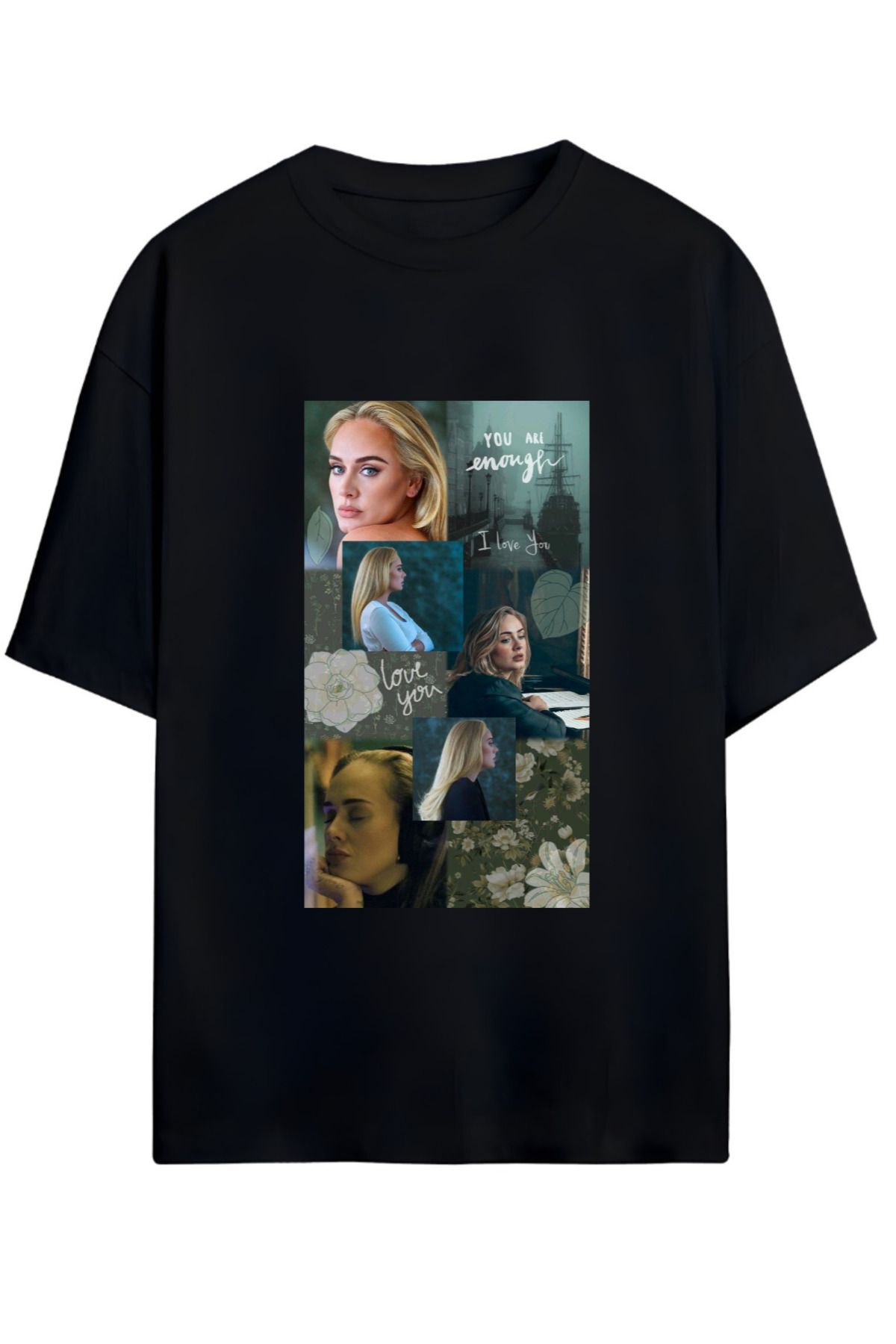 MAGORS ADELE TASARIMLI UNISEX YENİ SEZON OVERSIZE PAMUKLU  T-SHIRT