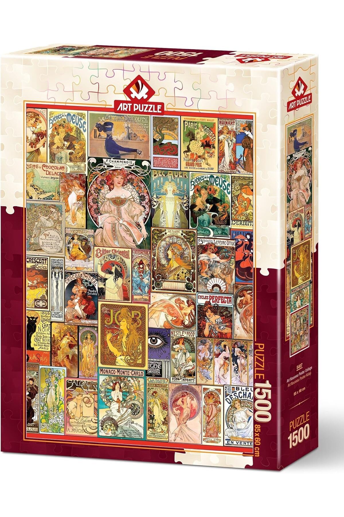 NcK Puzzle Art Nouveau Poster Kolajı 1500 Parça Puzzle