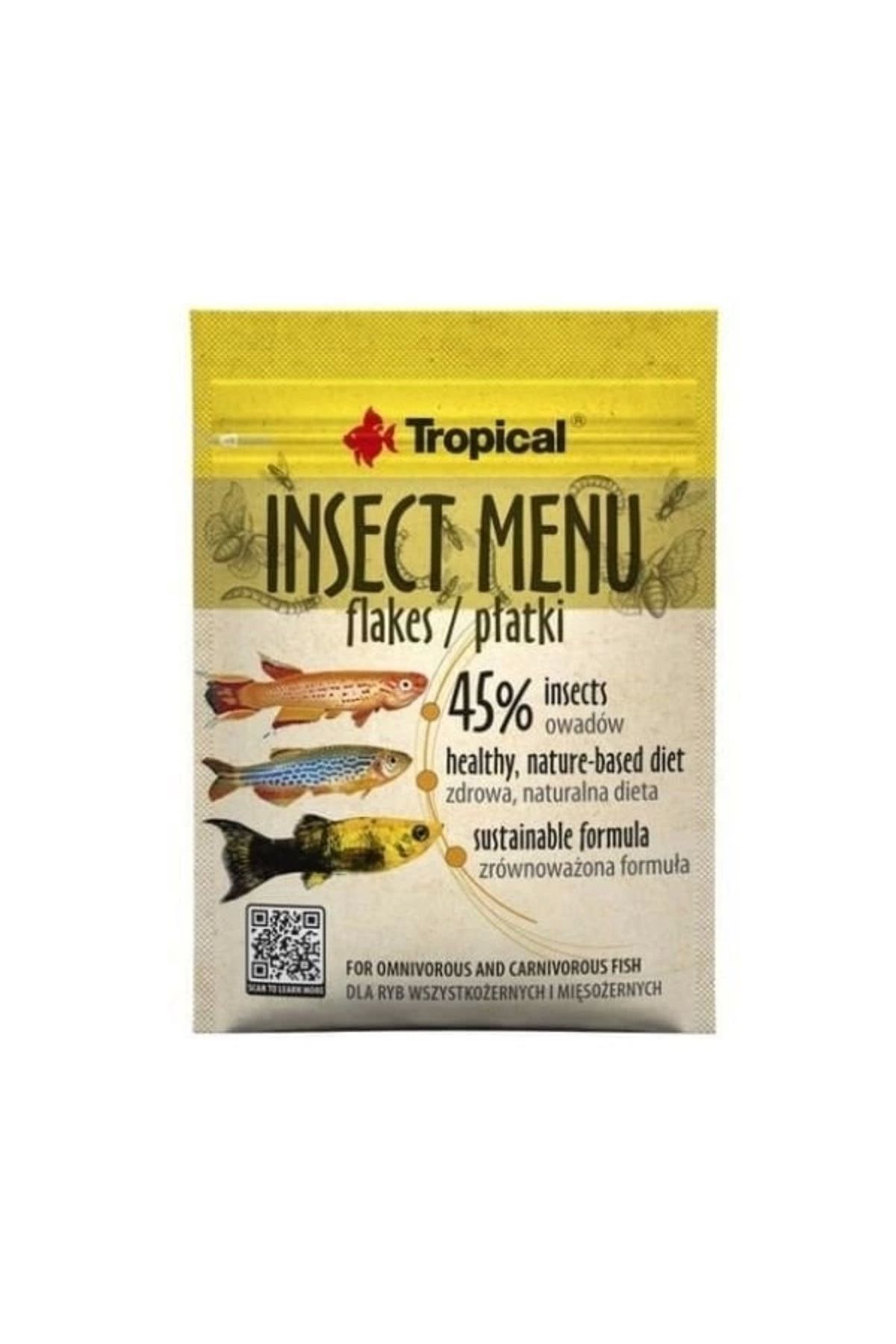 ureticiniz Tropical Insect Menu Larva Proteinli Pul Balık Yemi 12 Gr