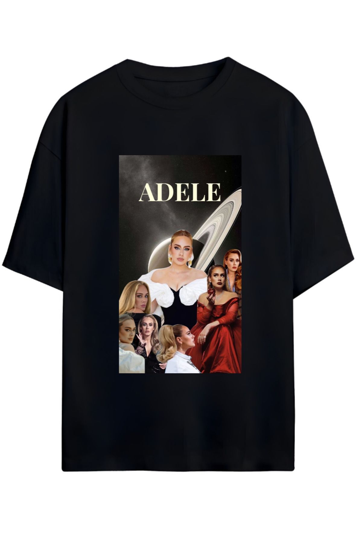 MAGORS ADELE TASARIMLI UNISEX YENİ SEZON OVERSIZE PAMUKLU  T-SHIRT