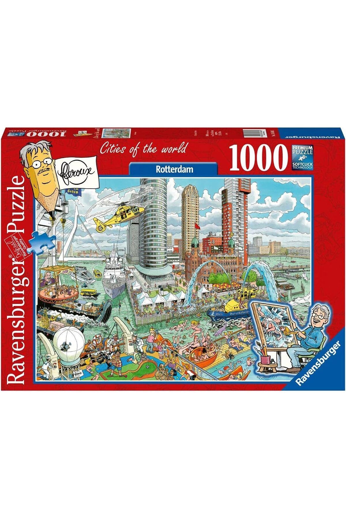 NcK 165605 Rotterdam Yetişkin Puzzle, 1000 Parça, Çok Renkli