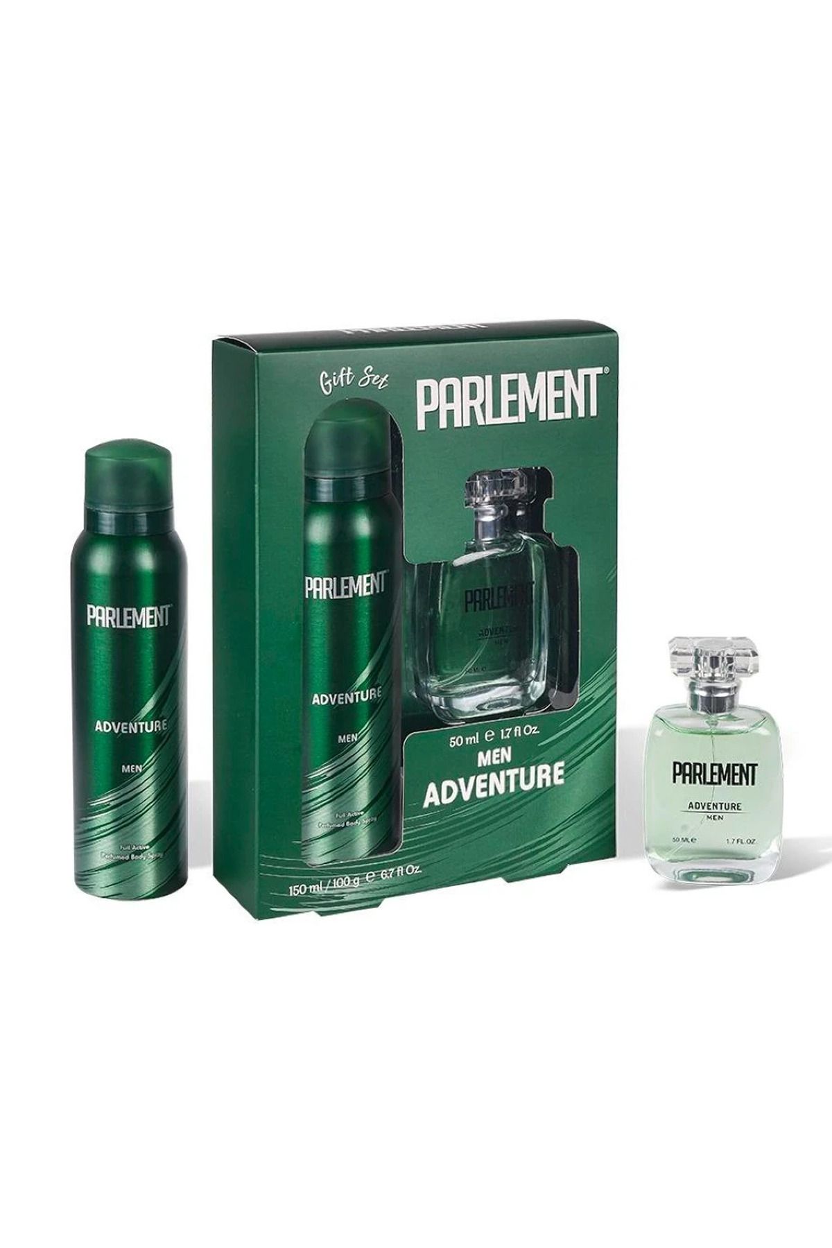 MELFSHOP Parlement 50 Ml Adventure Erkek Parfüm + 150 Ml Deodorant Seti