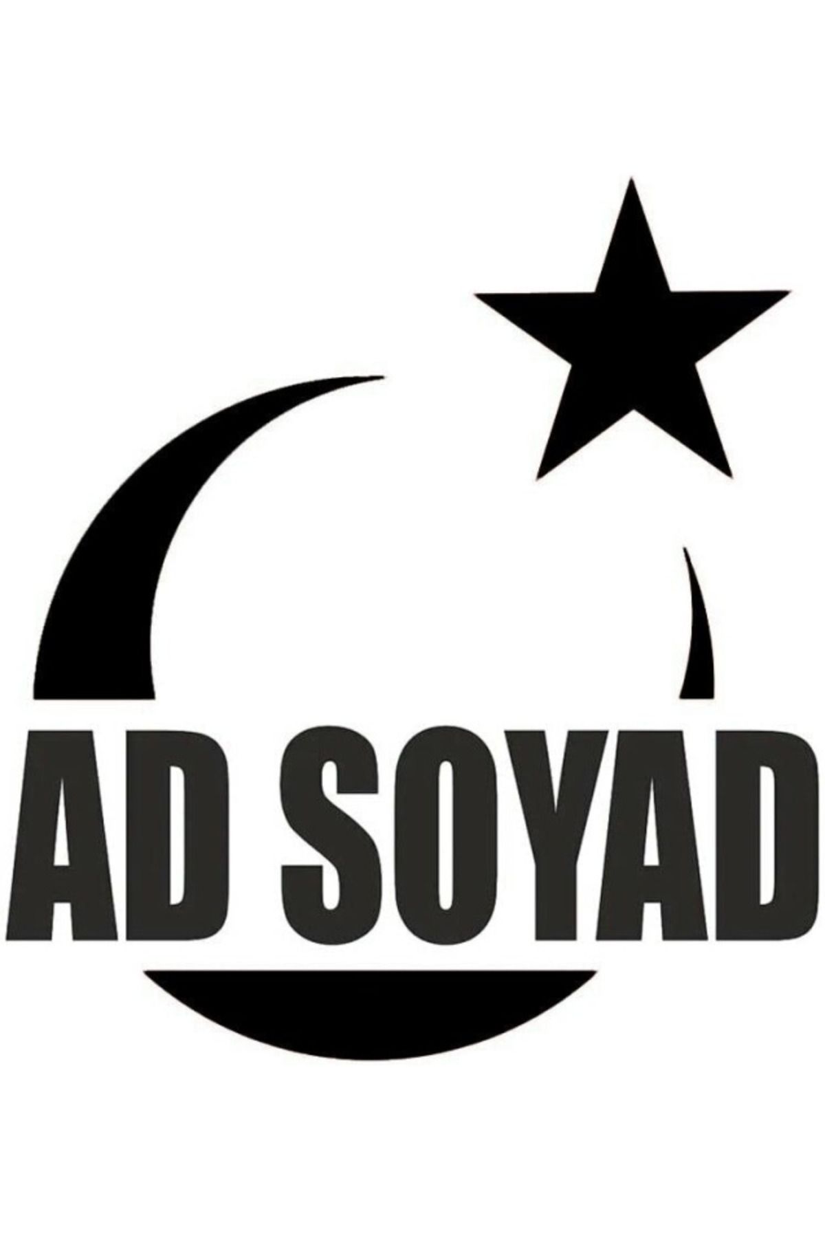 Kumraldede Türk Bayrağı Ad Soyad Yazılı Sticker 30 x 15 cm