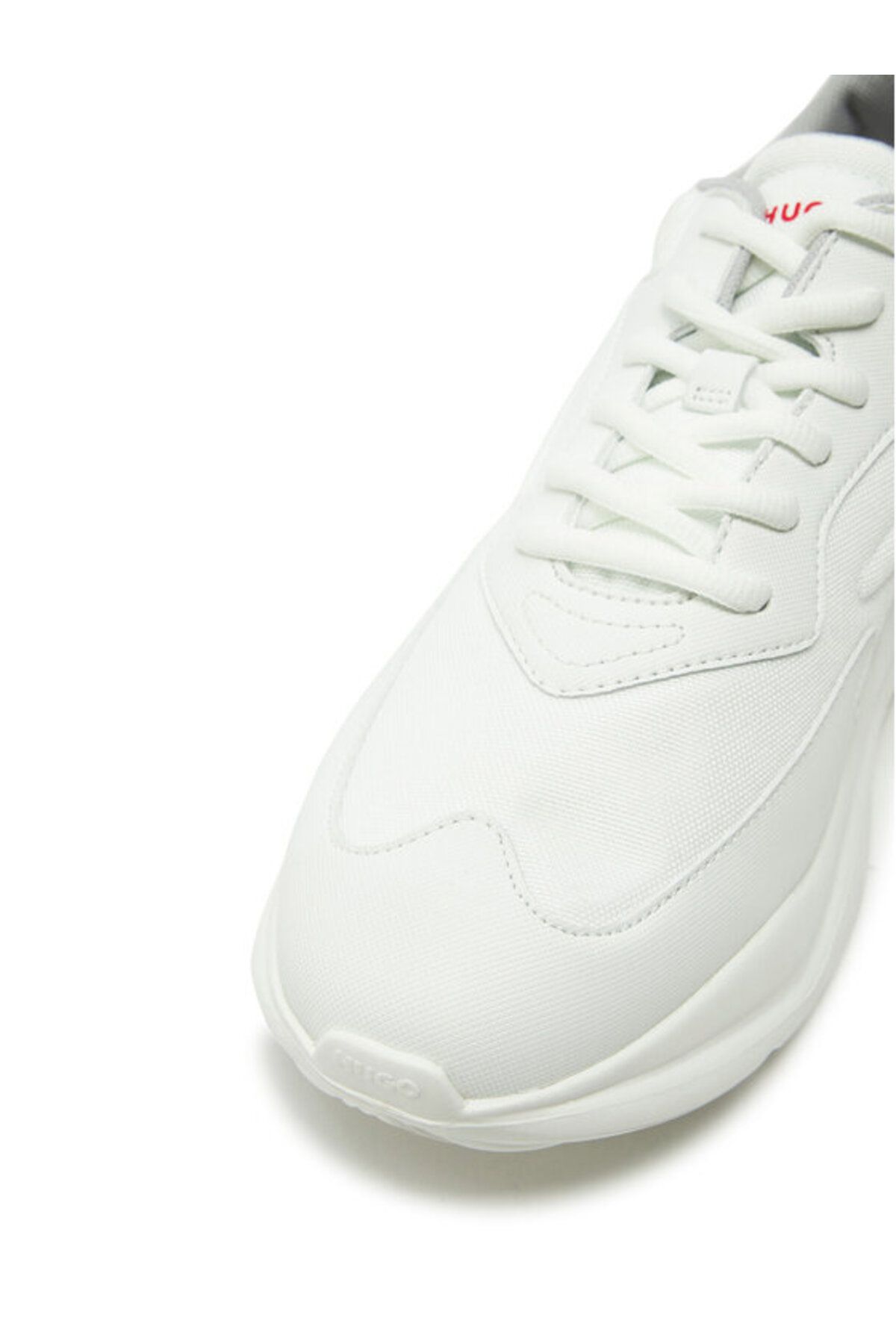 HUGO-Men's High Comfortable Sole Leather White Sneakers 50536960 -116 6