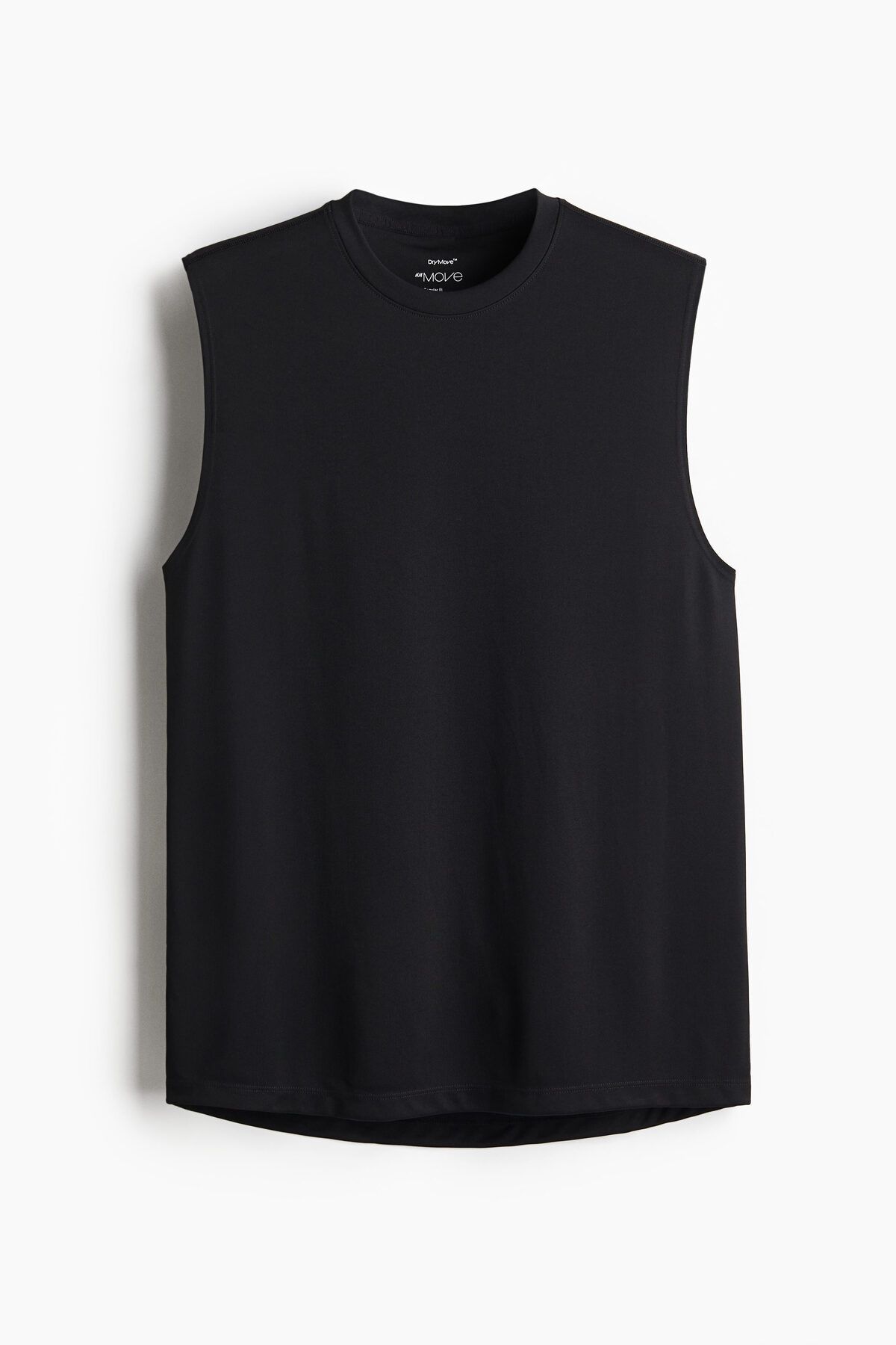 رکابی ورزشی مشکی مردانه بدون آستین ™ اورجینال H M H&M
