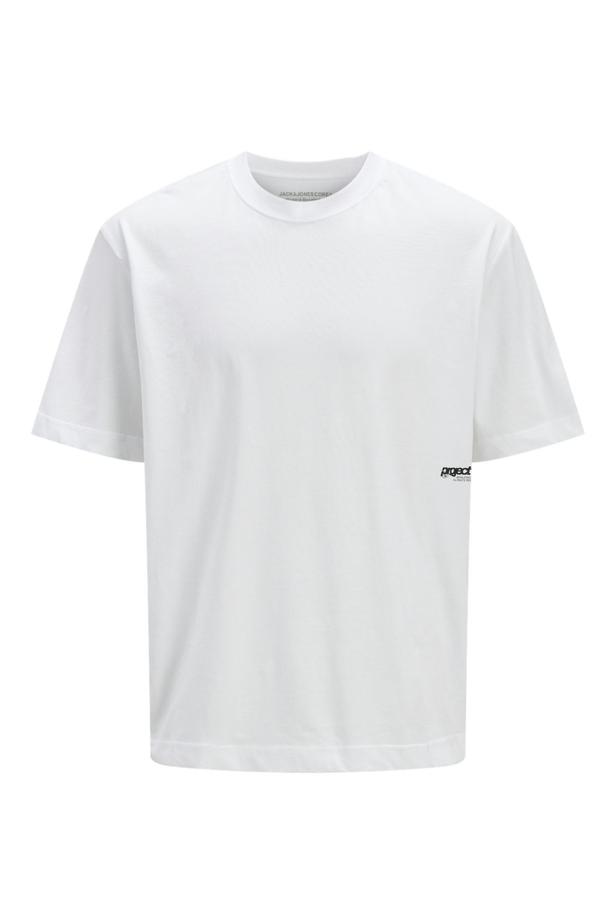 Jack & Jones Jack Jones Jcounıon Small Prınt Tee Ss Crew Neck Erkek Beyaz Tshirt 12273440-01