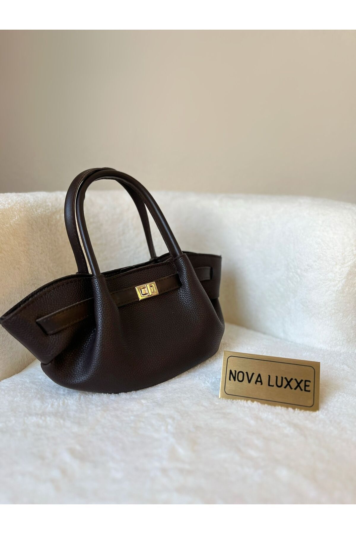 Nova luxxe Ross model el ve çapraz çanta siyah