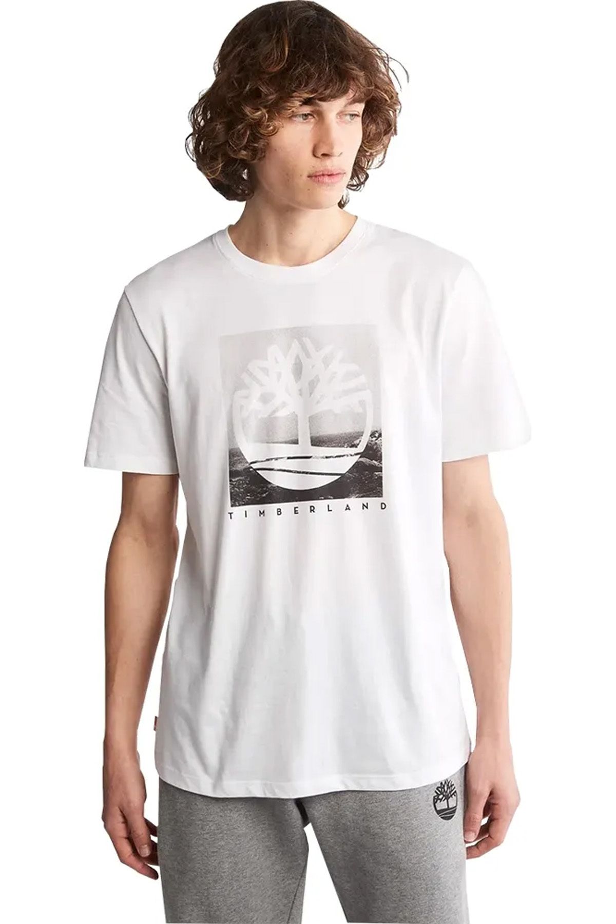 Timberland Tfo Ss Front Print Photographic Tee Erkek T-Shirt - TB0A274R