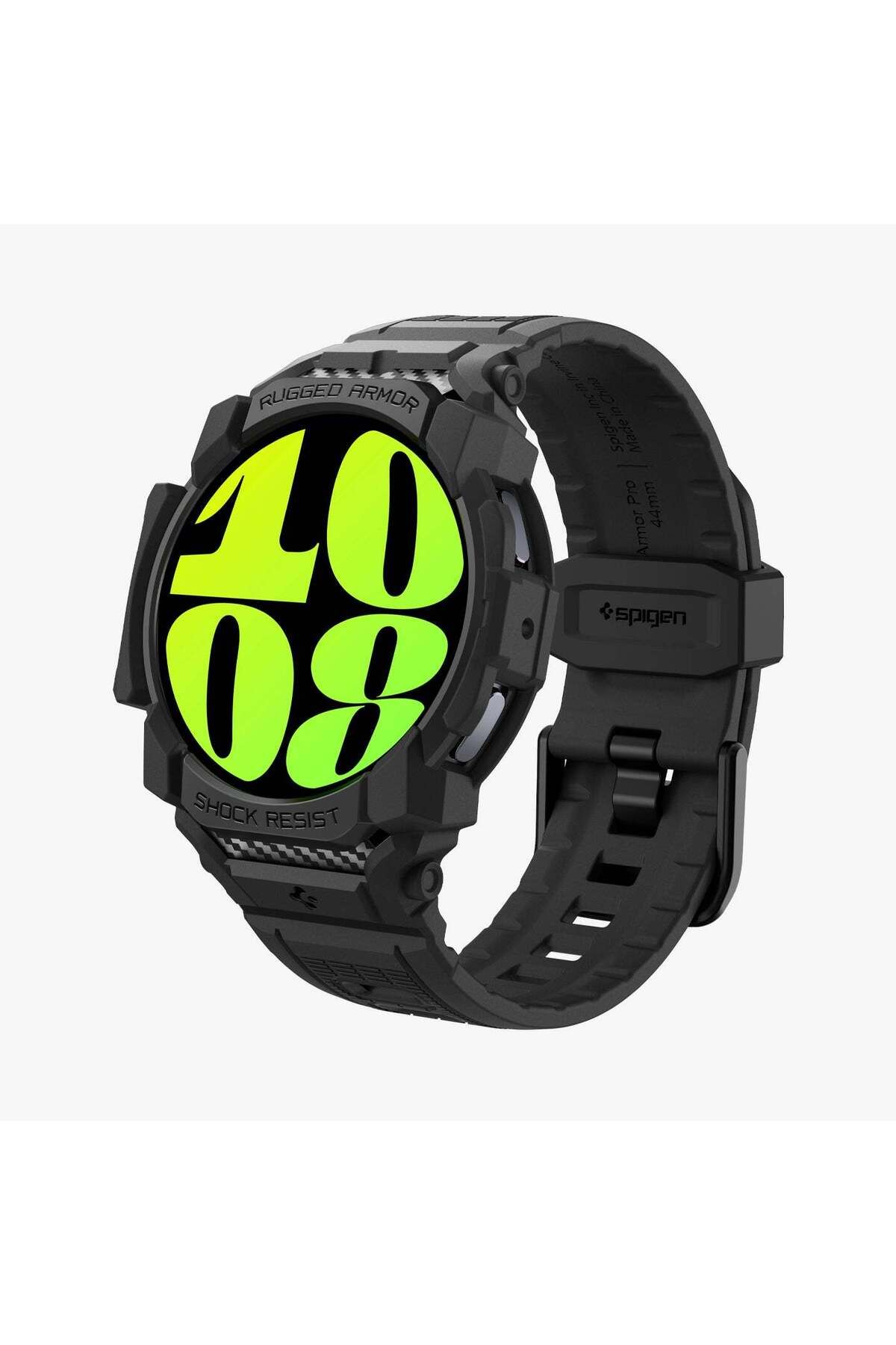Spigen-Galaxy Watch 7 Pro (44mm) - Case & Lanyard Strap Rugged Armor 4