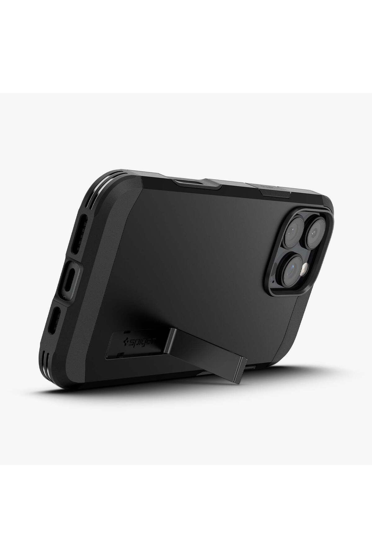 Spigen-iPhone 16 Pro Max Case Tough Armor Ai t (with Camera Button Protection) Magfit Magsafe Black - Acs08503 7