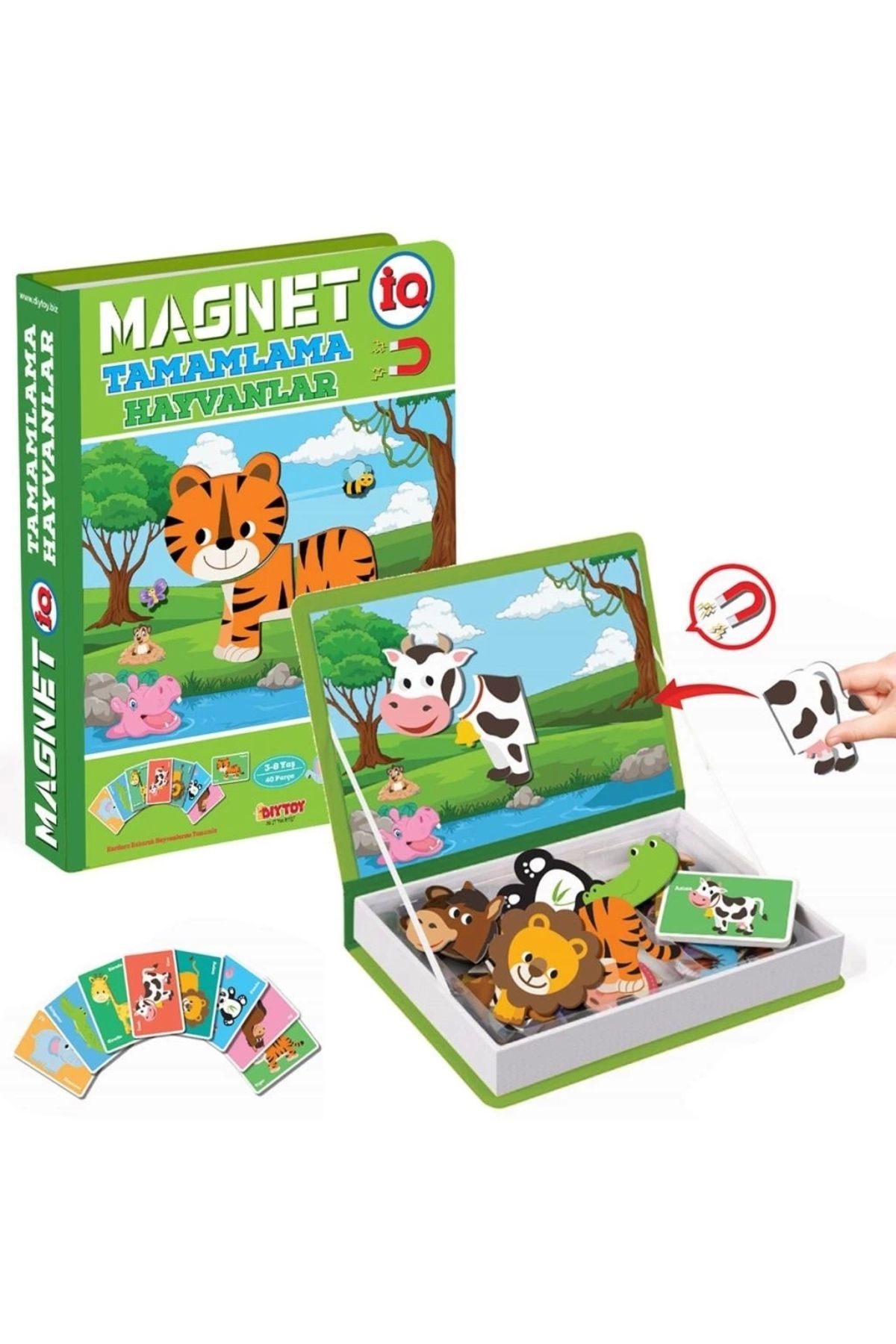 Basic Fun 1512 DıyToy, Magnet Tamamlama - Hayvanlar/ +3 yaş