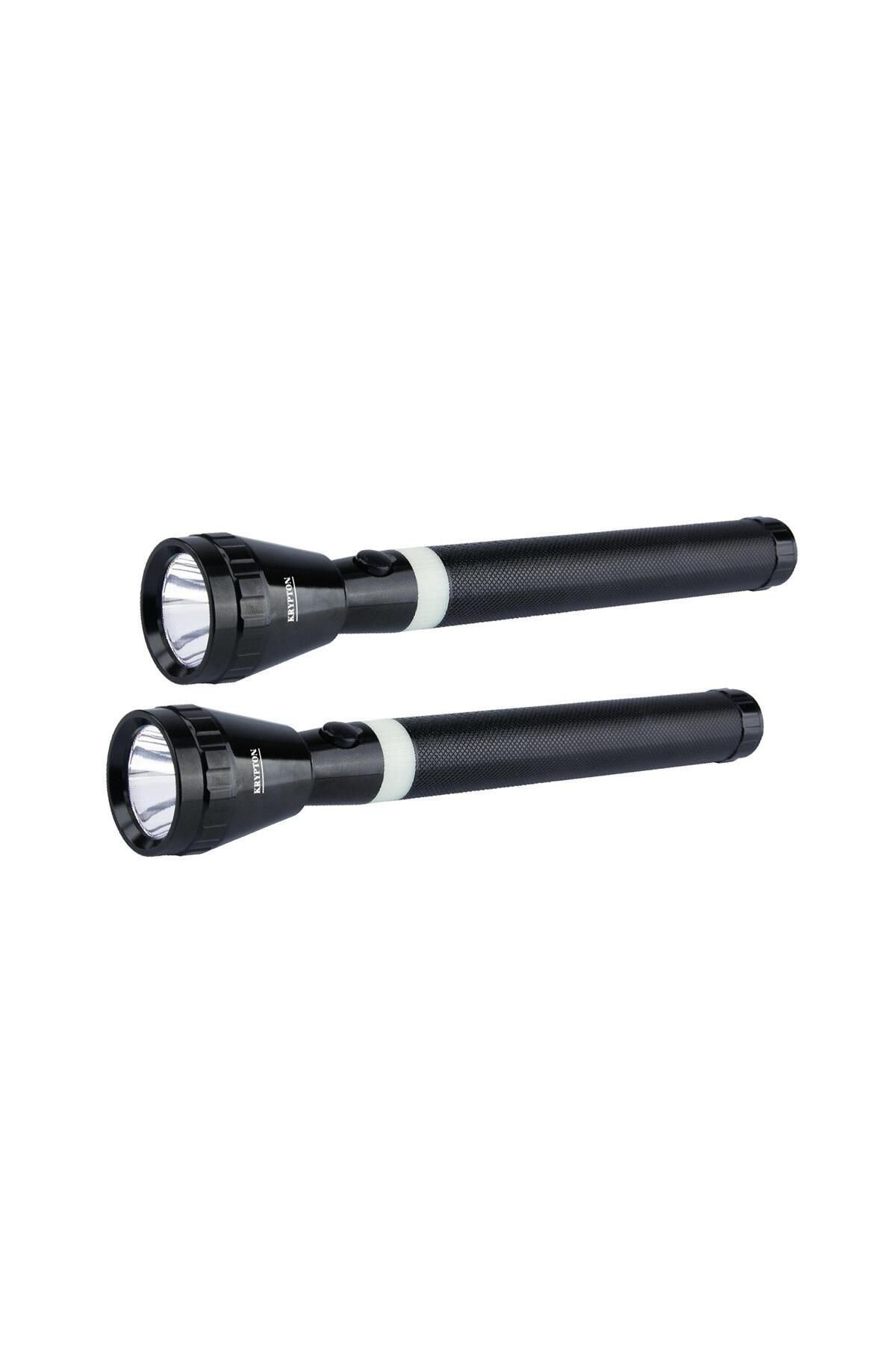 KRYPTON-Rechargeable LED Flashlight 2PC - High Power Flashlight Super Bright CREE LED Torch Light - 1