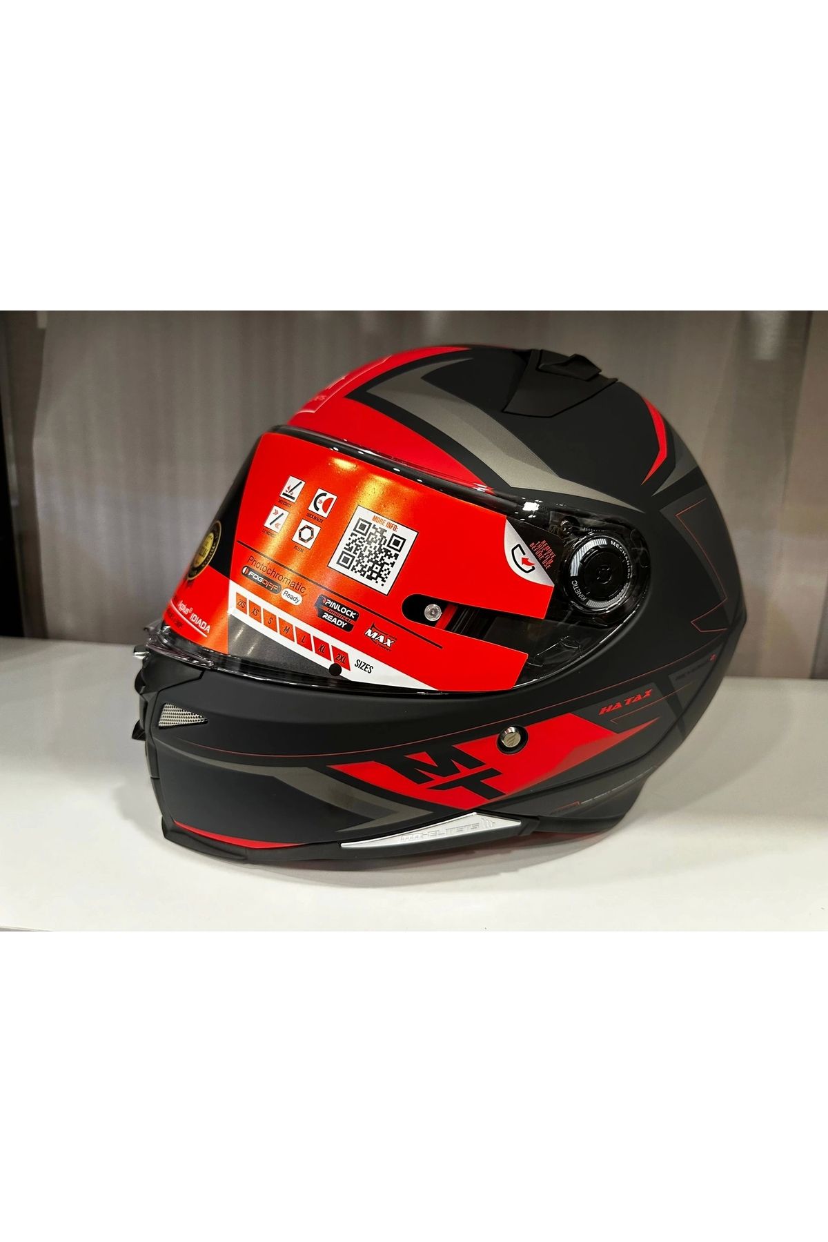 MT Helmets KASK MT REVENGE 2 S HATAX B5 MAT KIRMIZI