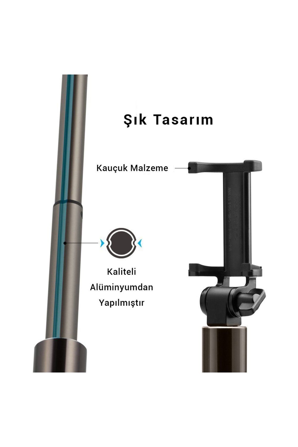 Spigen-S530W Wireless Bluetooth Selfie Stick (Compatible with All Devices) Black - 000SS21746 7