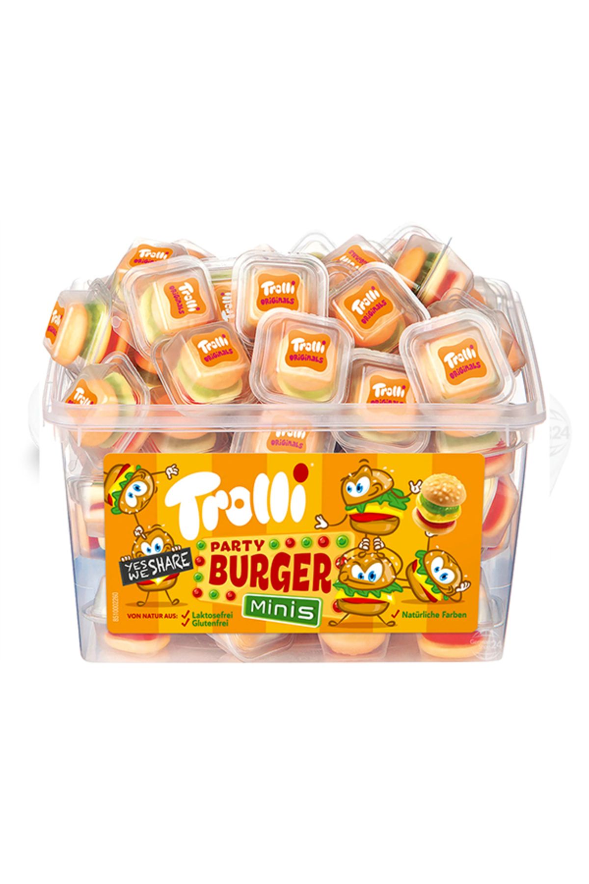 Trolli Glotzer Burger Minis Box 600g