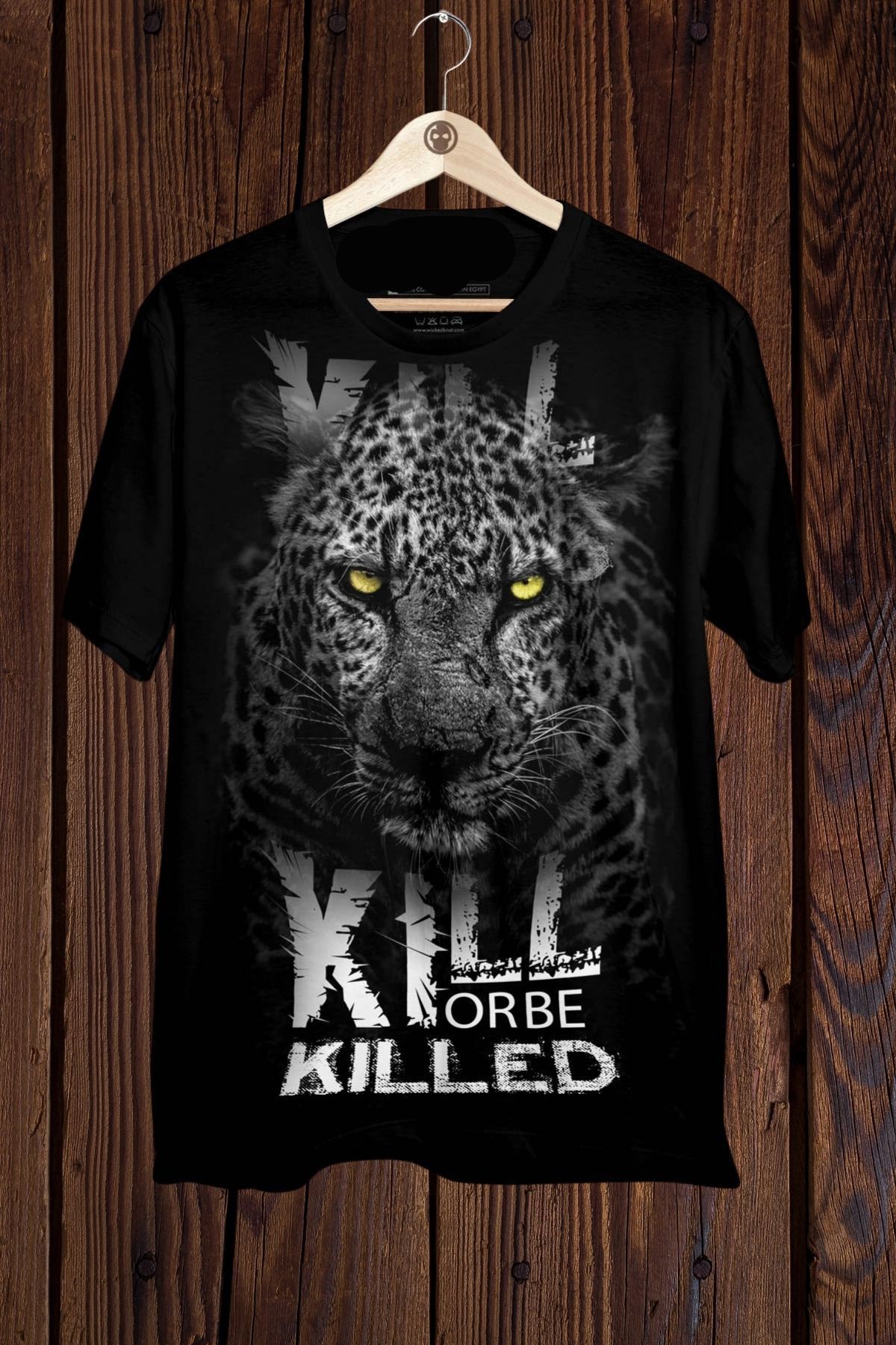 FECCY Pamuklu Kill or Be Killed Baskılı Oversize T-shirt