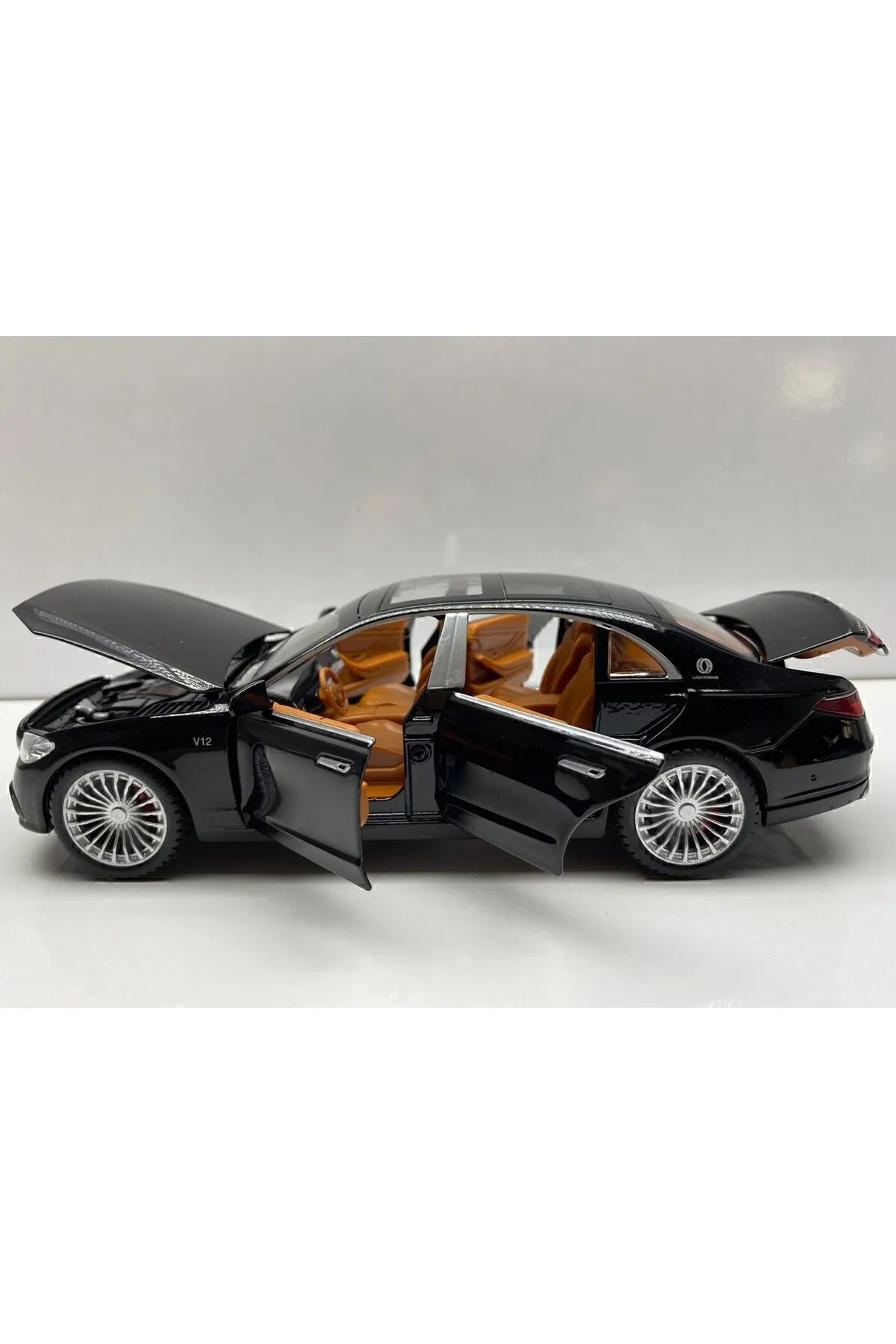 Hepsilazım Maybach S Class V12 Metal Araba 23 Cm Sesli Işıklı Oyuncak Mercedes S600L  Model Makam Araç