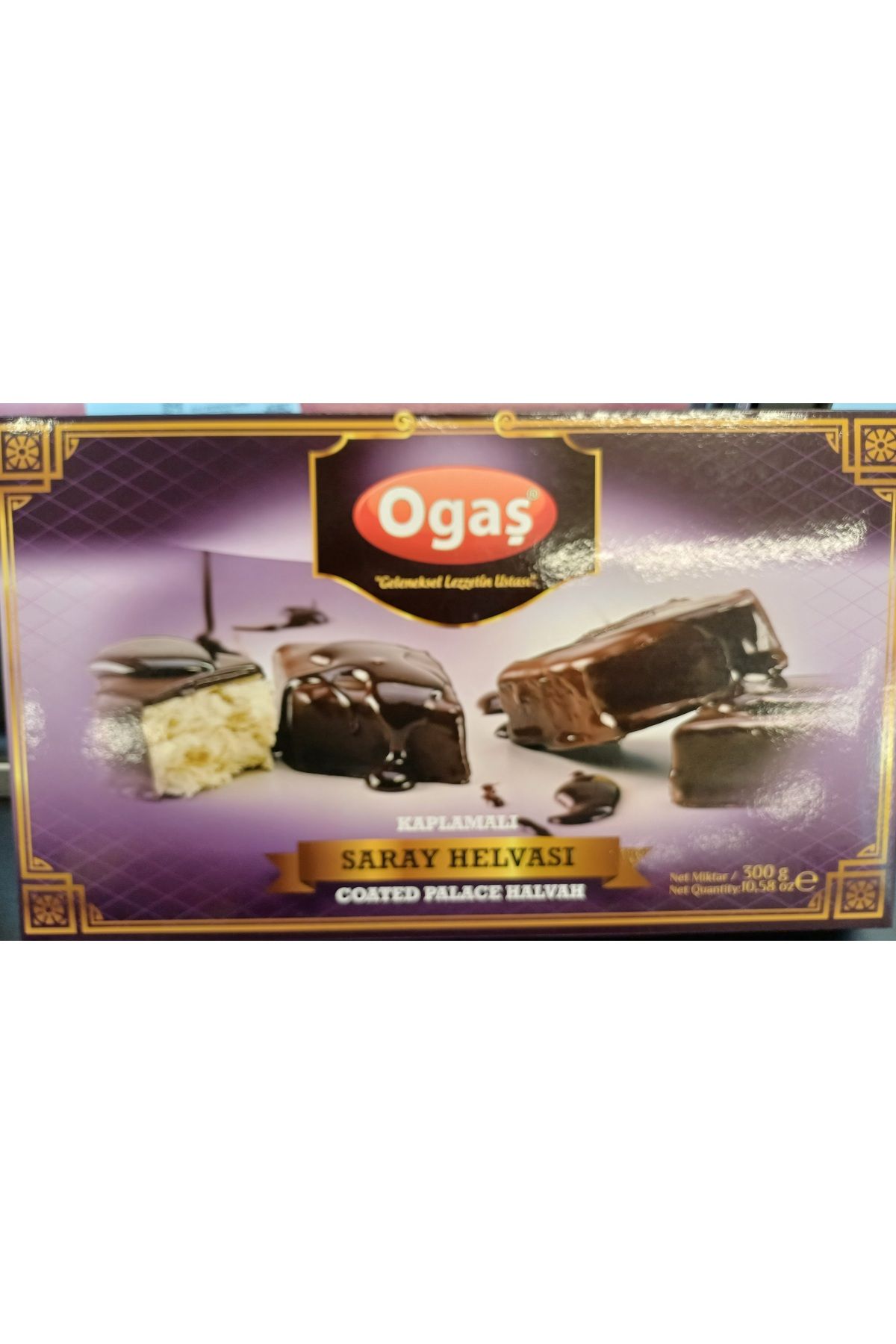 OGAS Çikolata Kaplamalı Saray Helvası Enfes Lezzet 300 gr Coated Palace Halvah