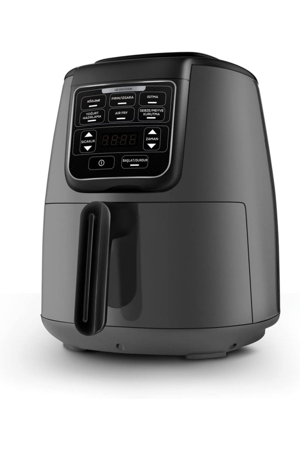 NcK Air Pro Cook Köz XL Airfryer Space Gray Black