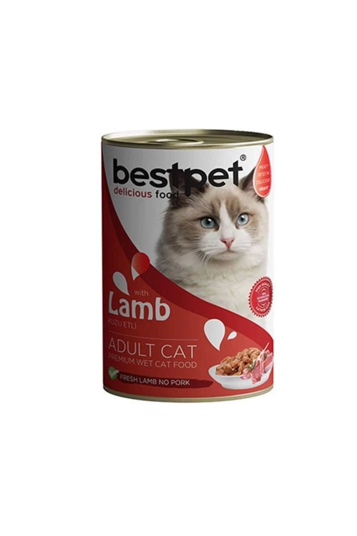 Bestpet Kuzulu Jöleli Yetişkin Konserve Kedi Maması 400 Gr