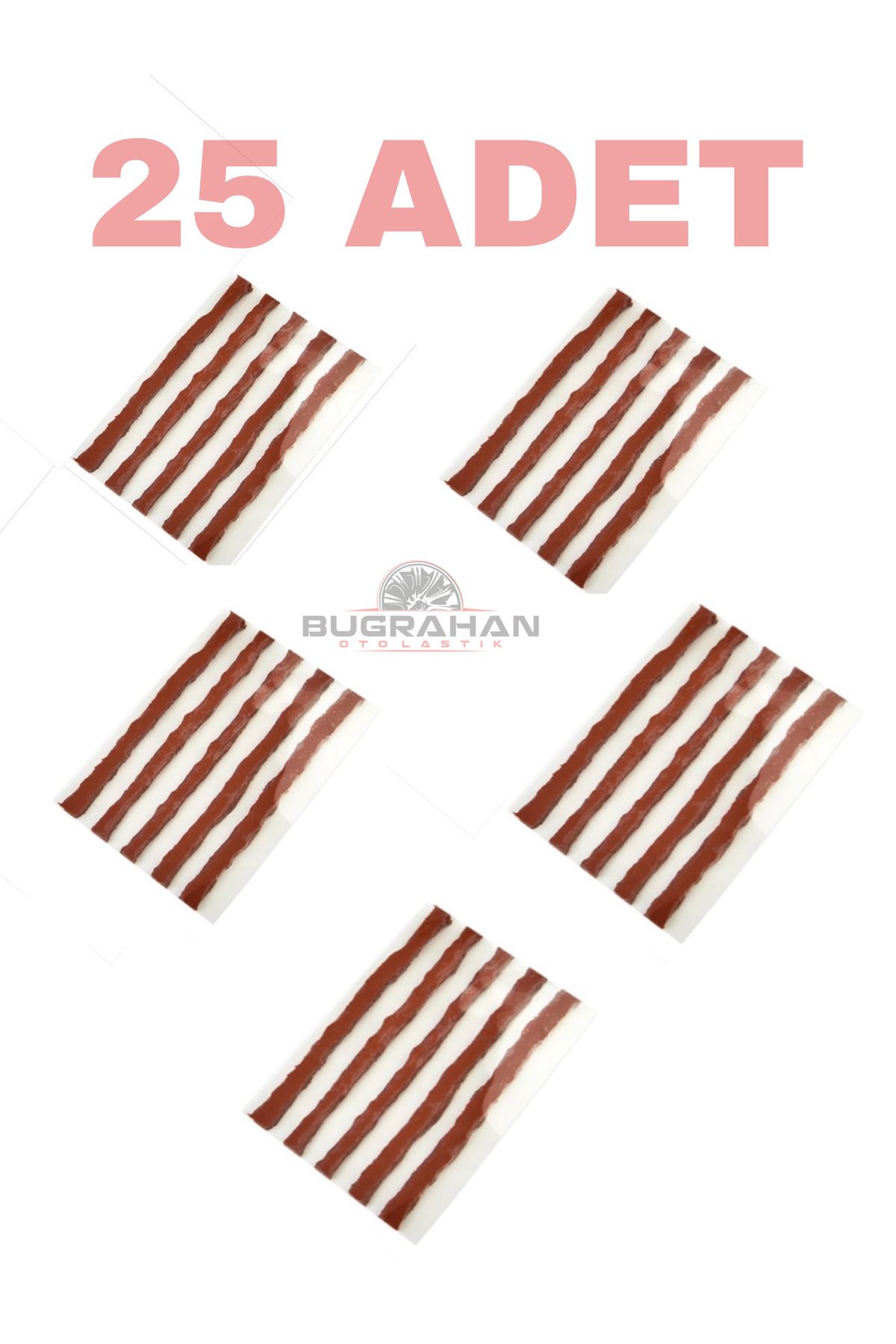 Lastik Onarım Için Lastik Tamir Fitili 10 Cm 25' Li Paket.