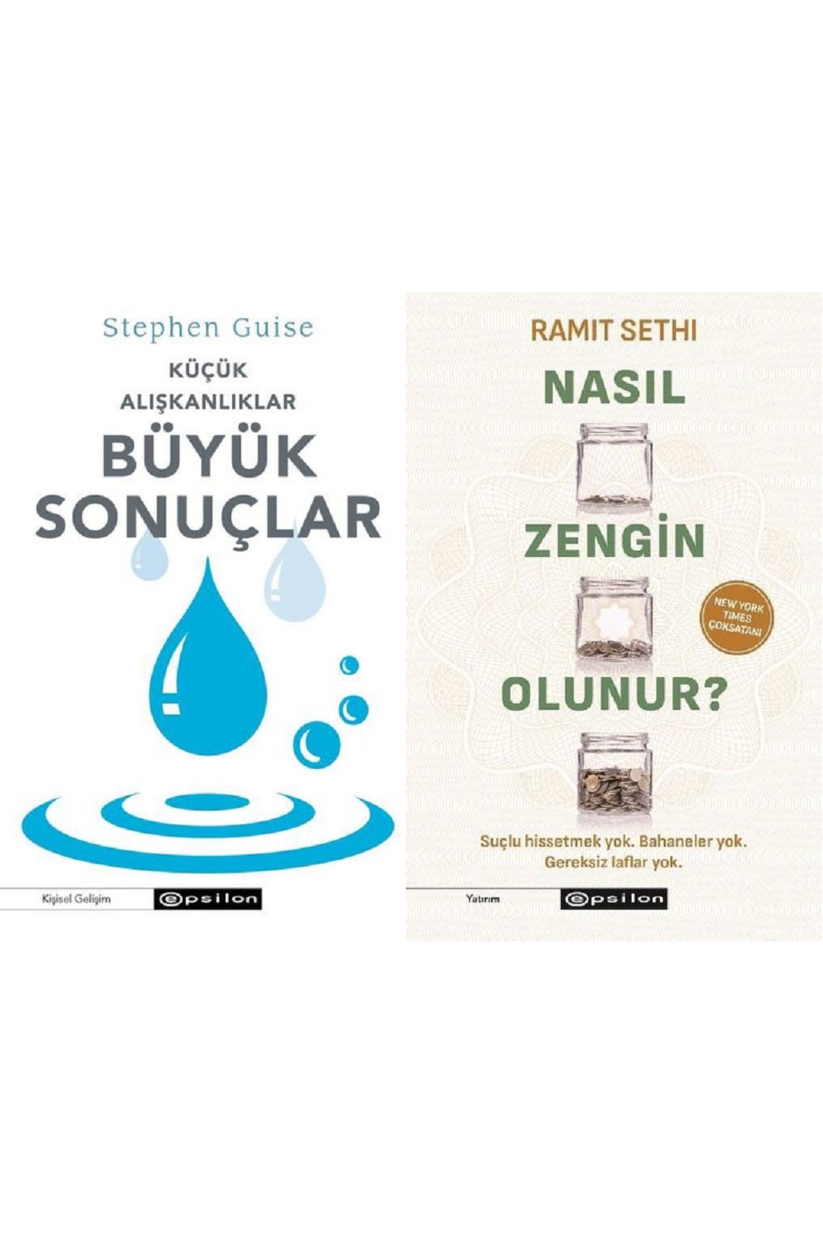 Epsilon Yayınevi Küçük Alışkanlıklar Büyük Sonuçlar + Nasıl Zengin Olunur? 2 Kitap Set