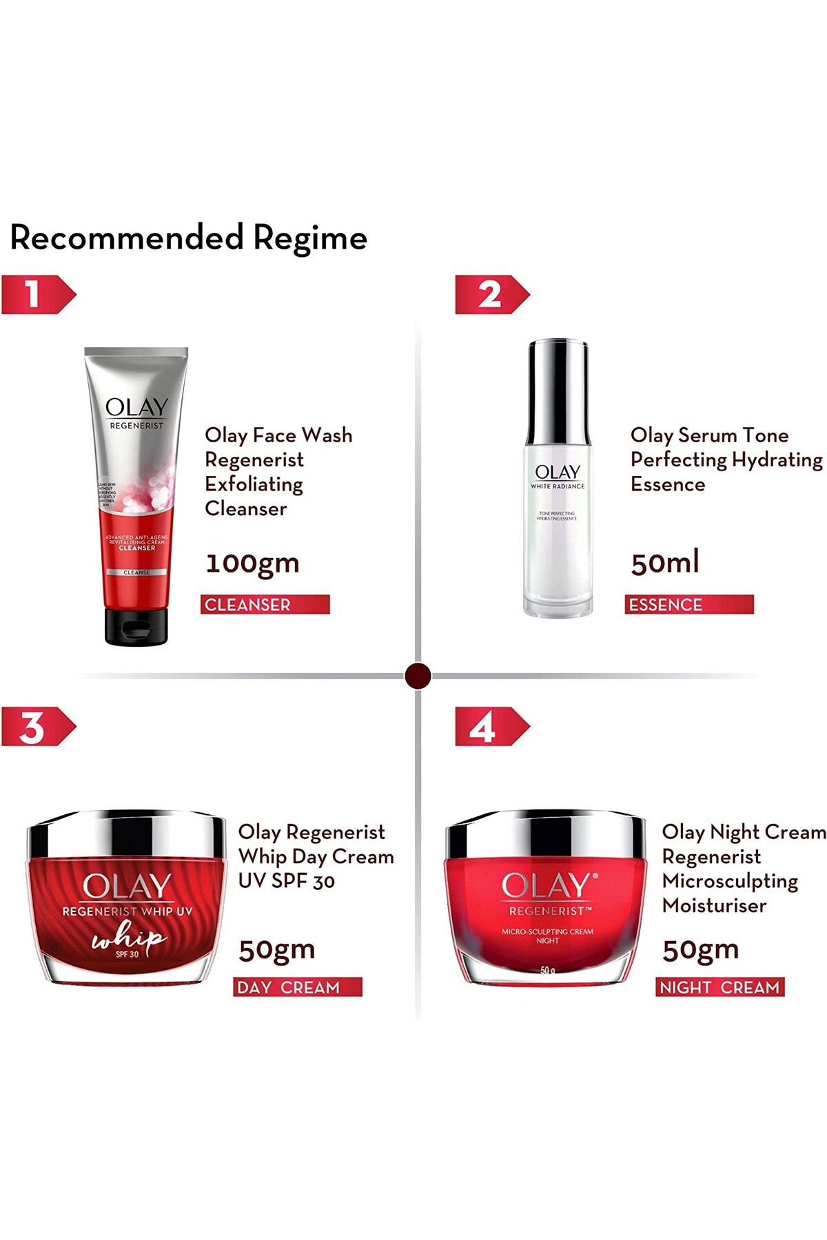 OLAY-Regenerist Anti-Ageing Night Cream 15 ml X2 4