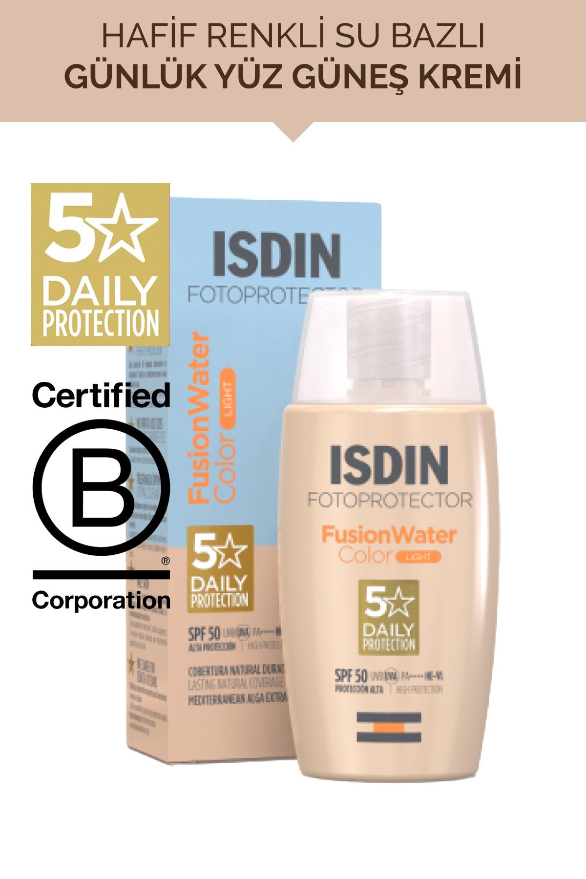 ISDIN Fotoprotector ISDIN Fusion Water Color Light SPF 50 50 ml