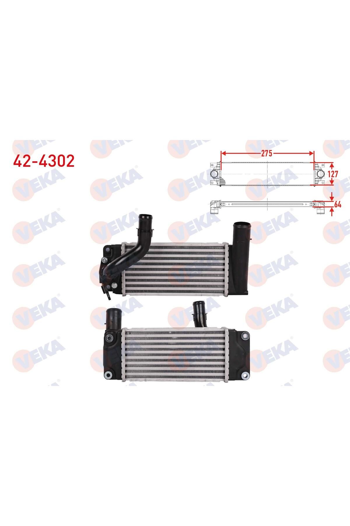 Veka TURBO RADYATORU (INTERCOOLER) TOYOTA COROLLA (E15_) 1.4 D-4D 2007-2012 ARASI