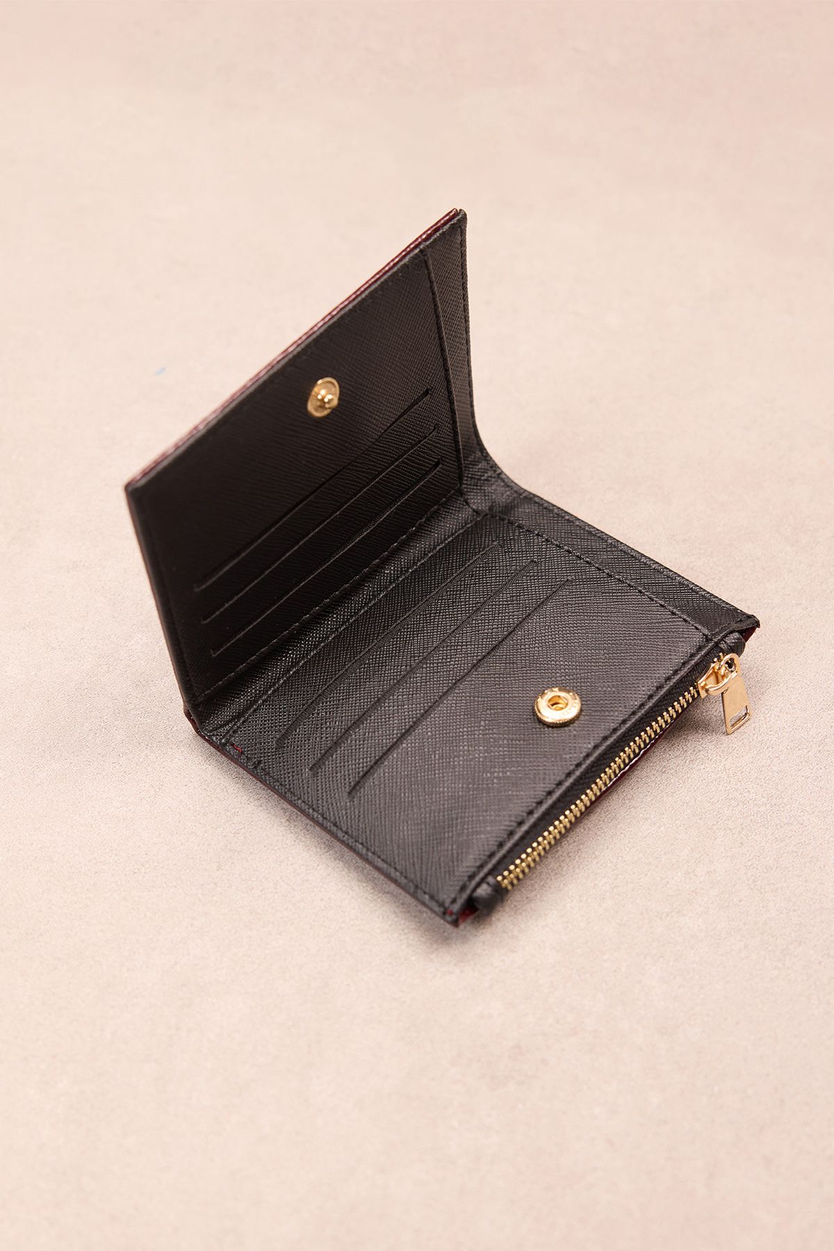 Addax-CZDN118-F8 Model Wallet with Zipper and Snap Closure 2