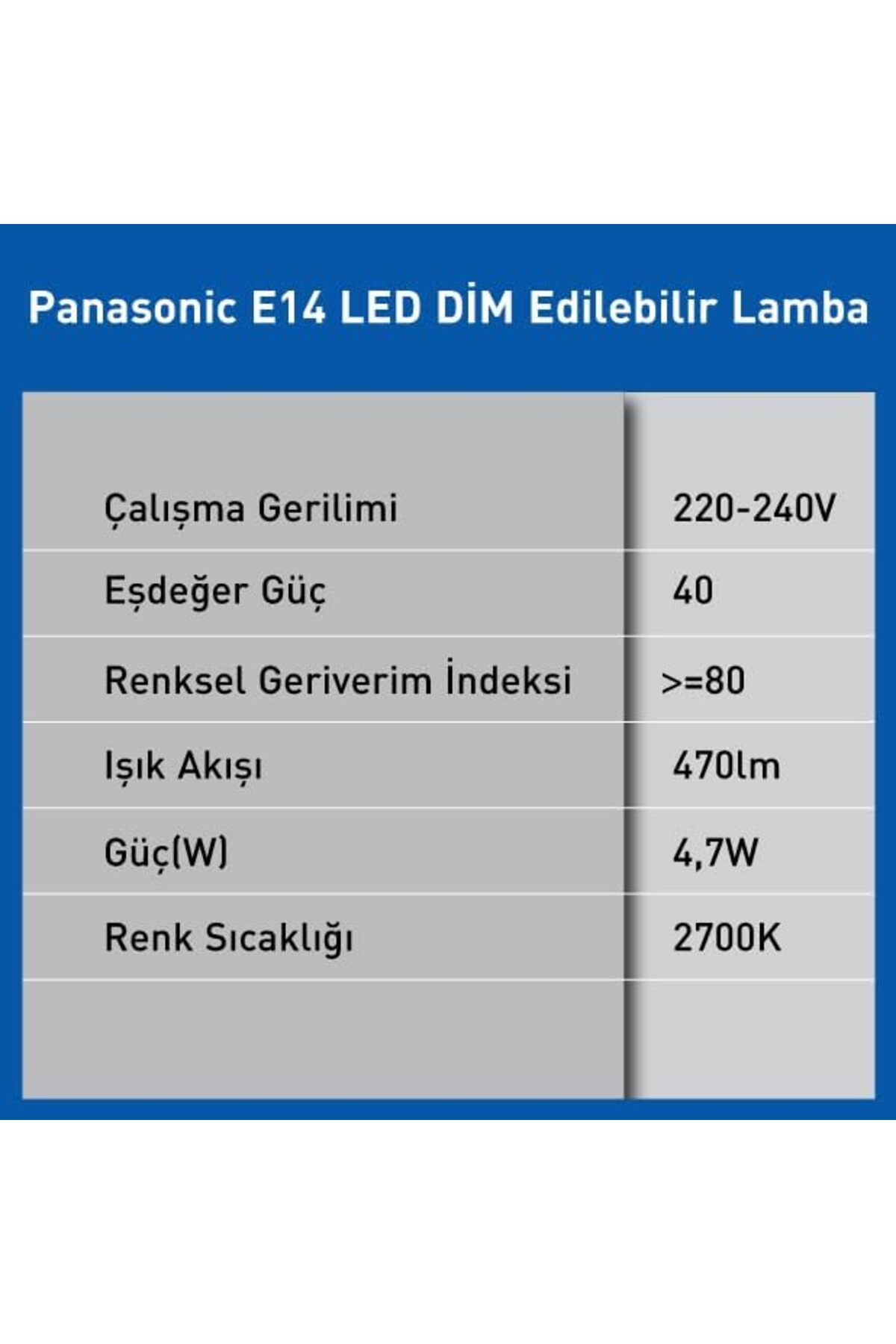 STOREMAX EMLshop 470LM 2700K Lamba 4,7W LED Dim E14 Yeni VDesing 986362